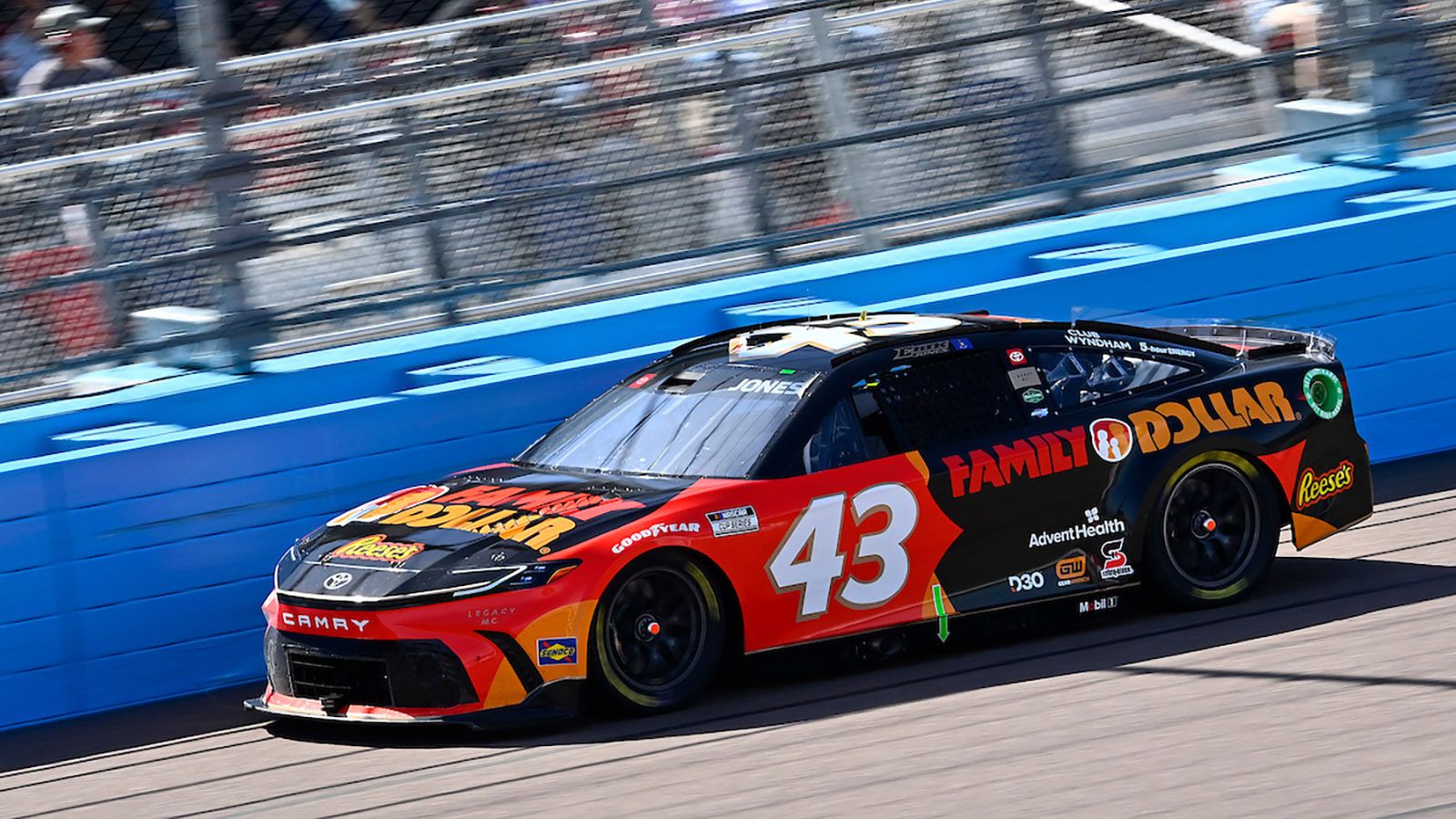 1600x900 No. 43 LEGACY MOTOR CLUB Family Dollar Black Paint Scheme
