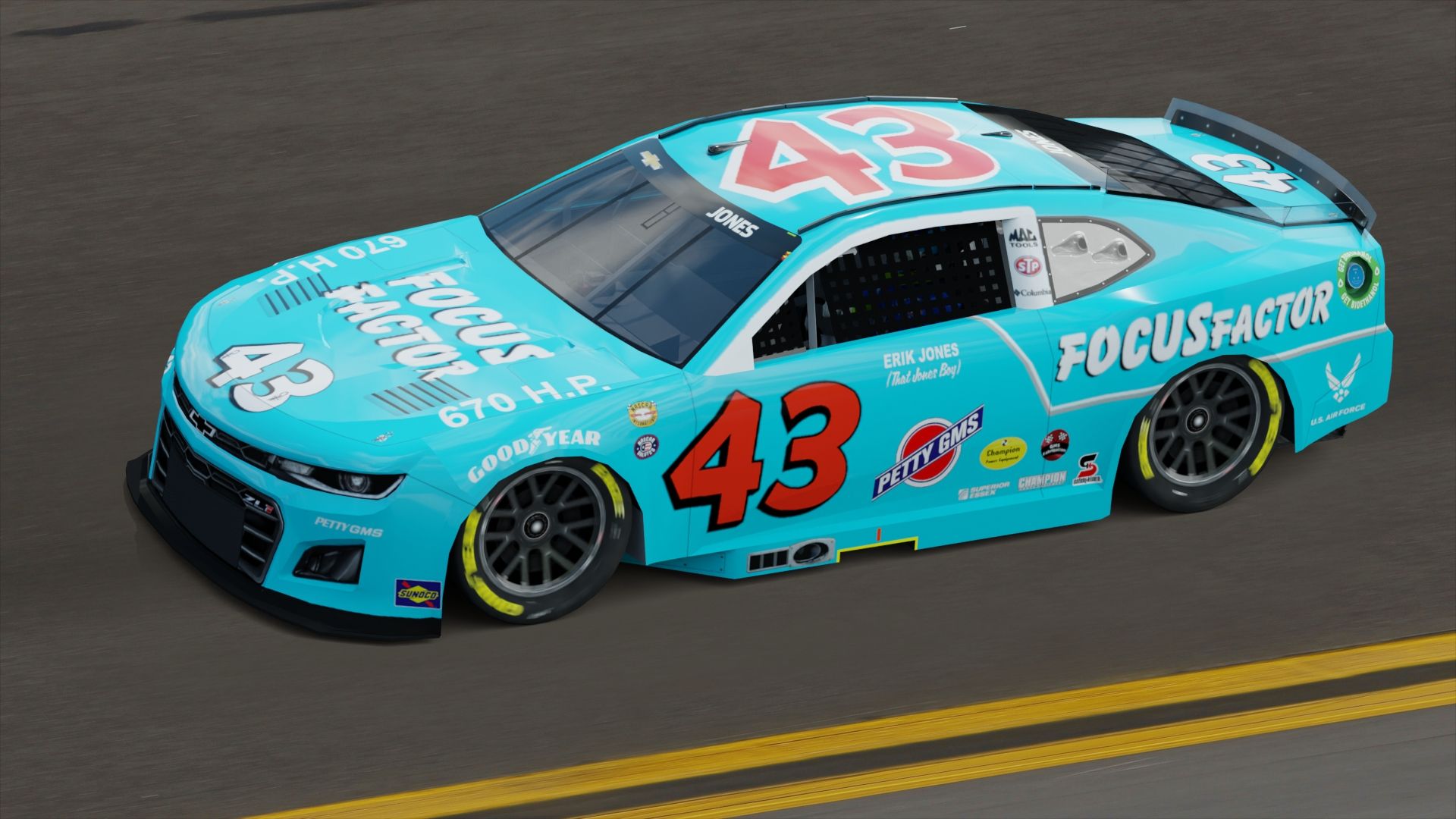 1920x1080 Erik Jones 2022 Focus Factor Throwback