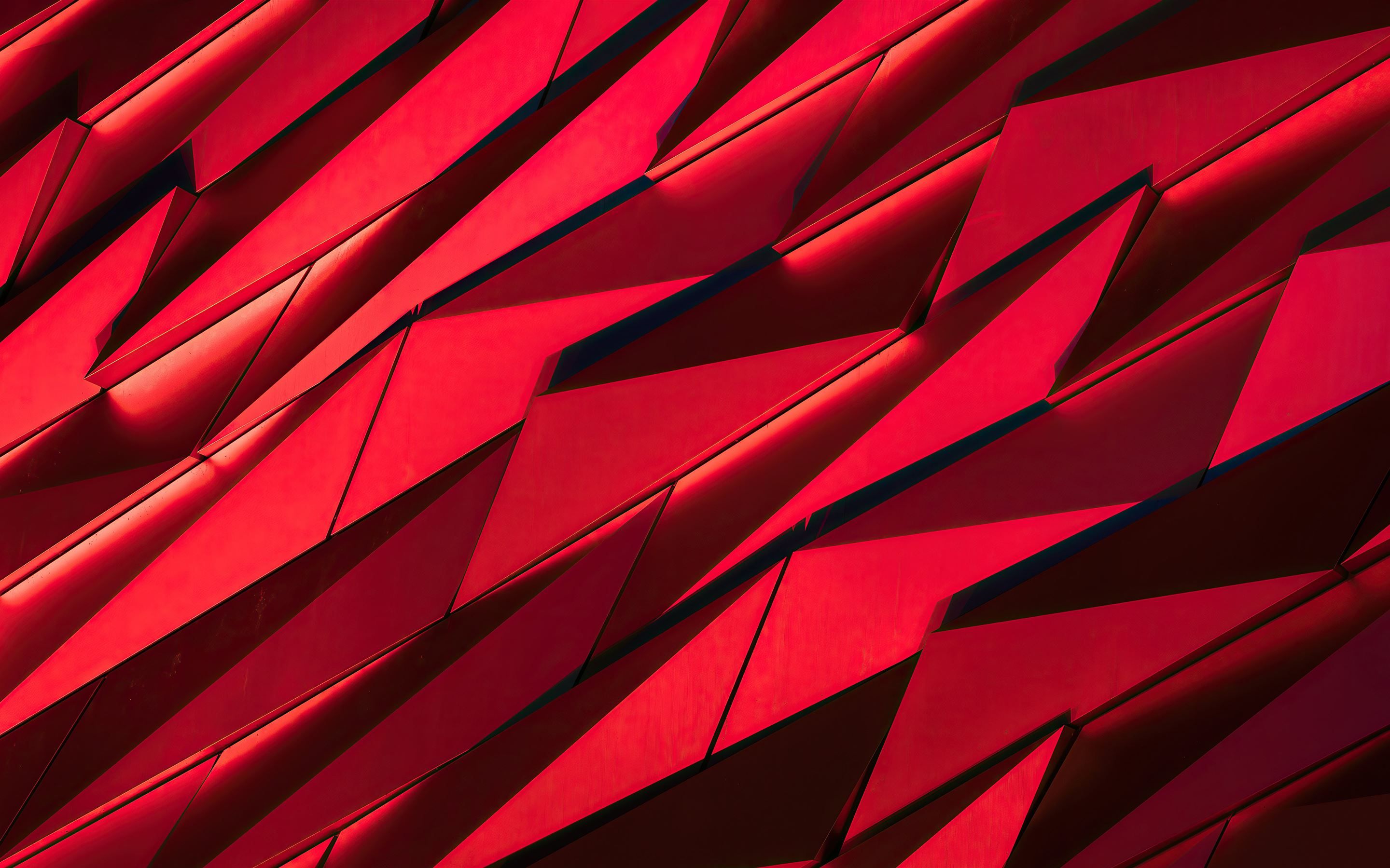 2880x1800 red sharp shapes texture 4k Mac Wallpaper Download