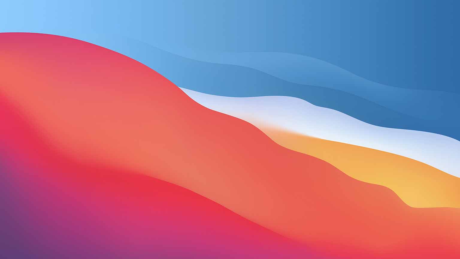 1536x864 Apple macOS Big Sur Colorful Smooth Waves Desktop Wallpaper