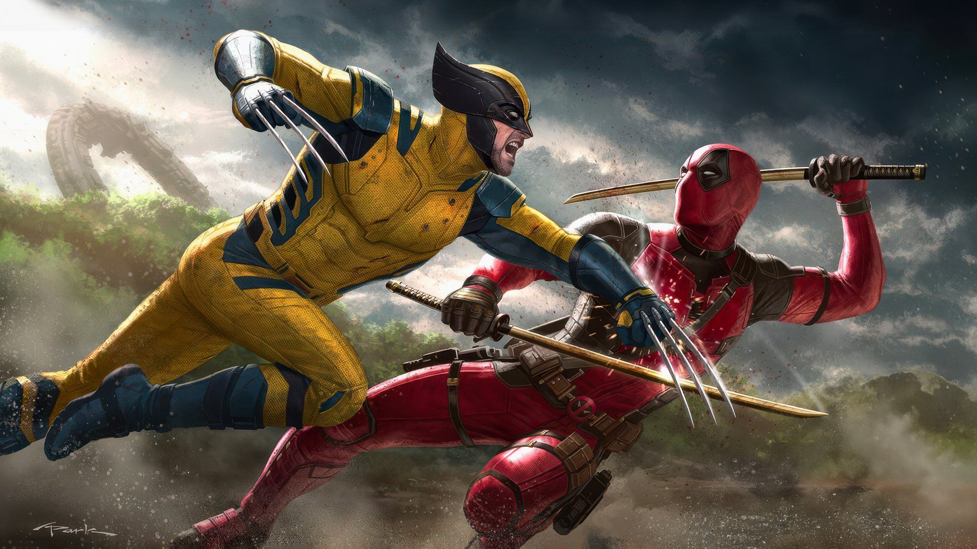 1920x1080 Deadpool vs. Wolverine: Epic 4K Ultra HD Wallpaperx2880