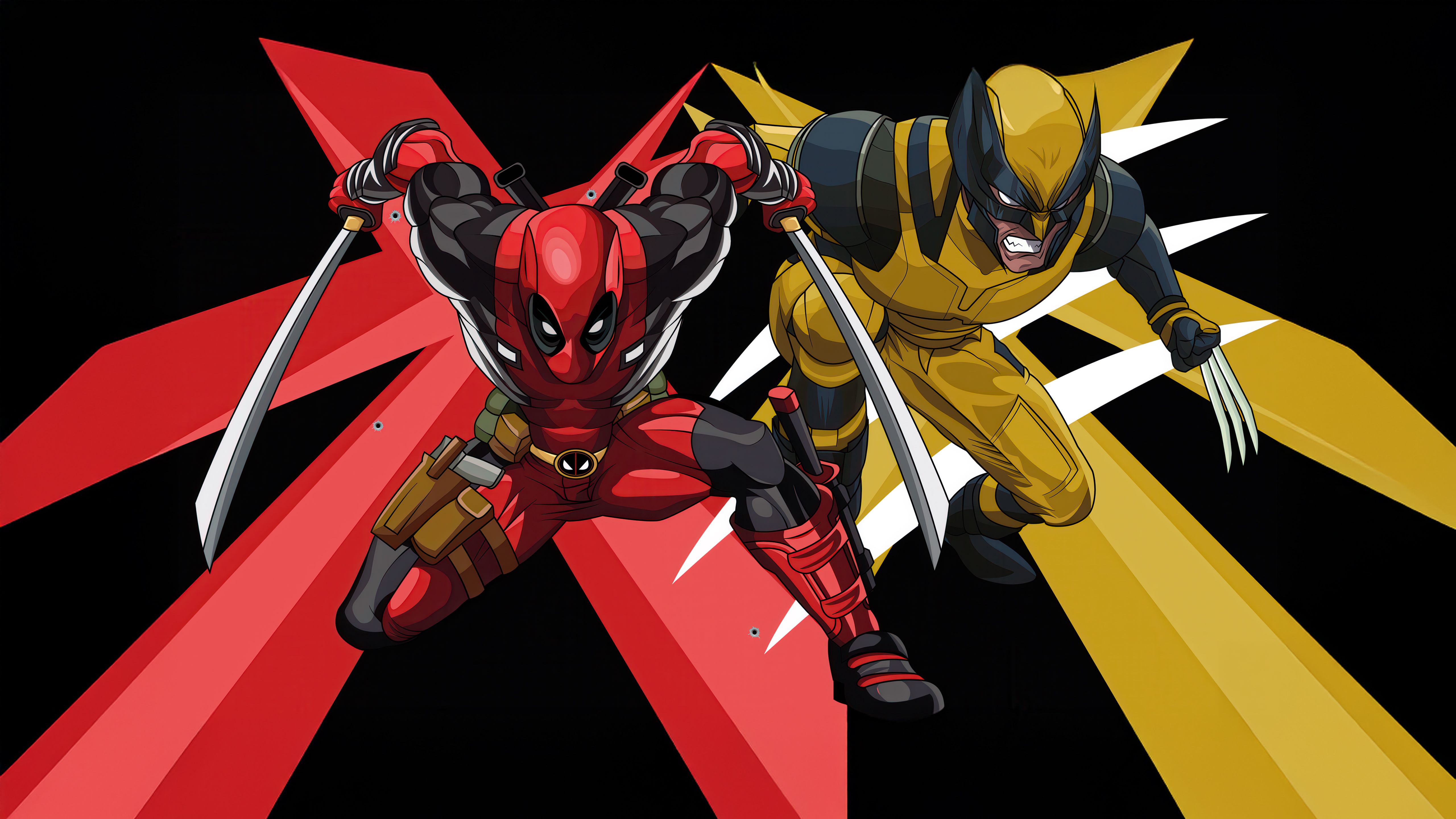 5120x2881 Deadpool & Wolverine 4k Ultra HD Wallpaper Comics