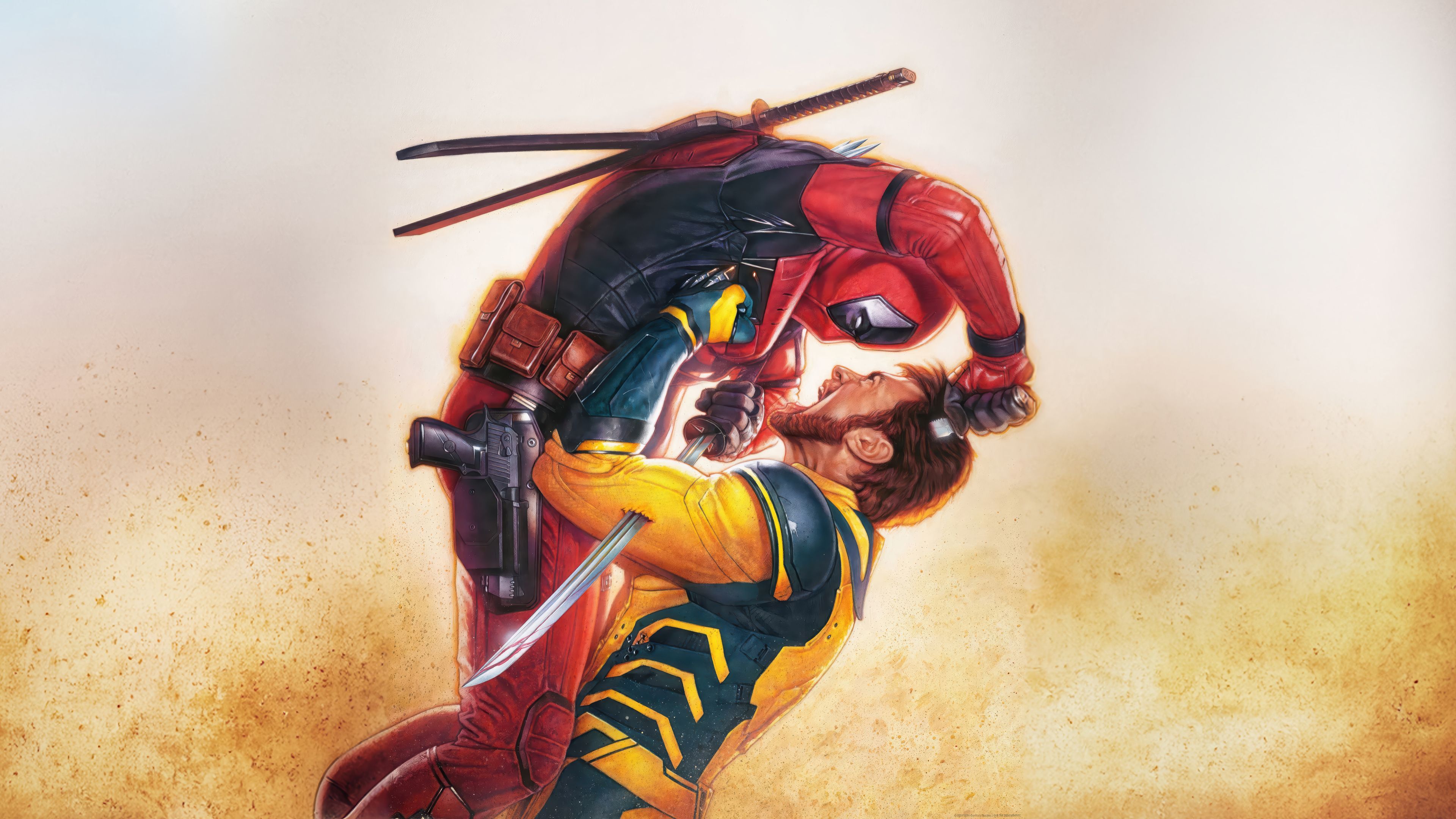 3840x2160 Deadpool & Wolverine HD 4K Wallpaper PC & Phone