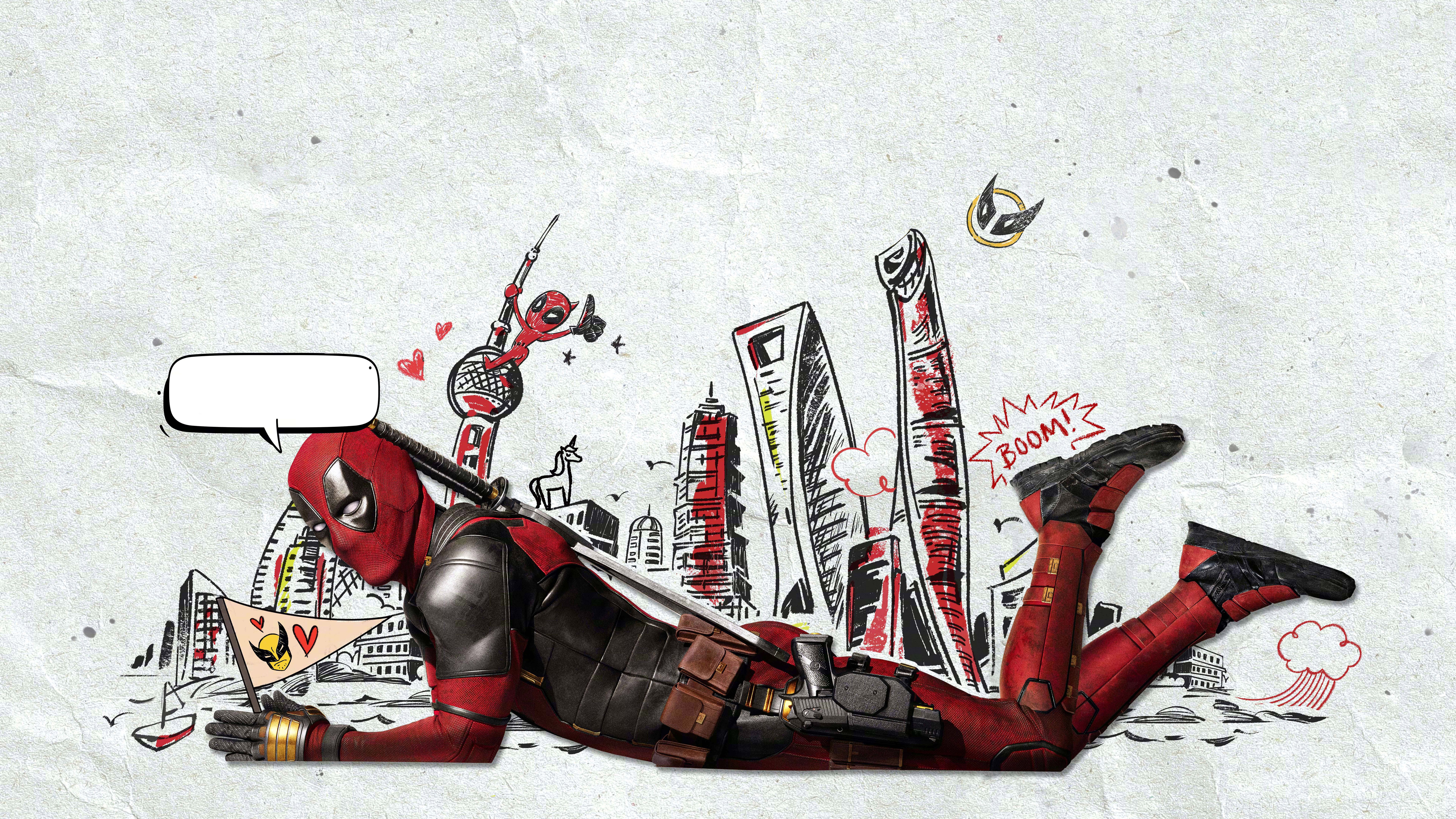 7680x4320 Deadpool & Wolverine Wallpaper 4K, Artwork, 5K, 8K