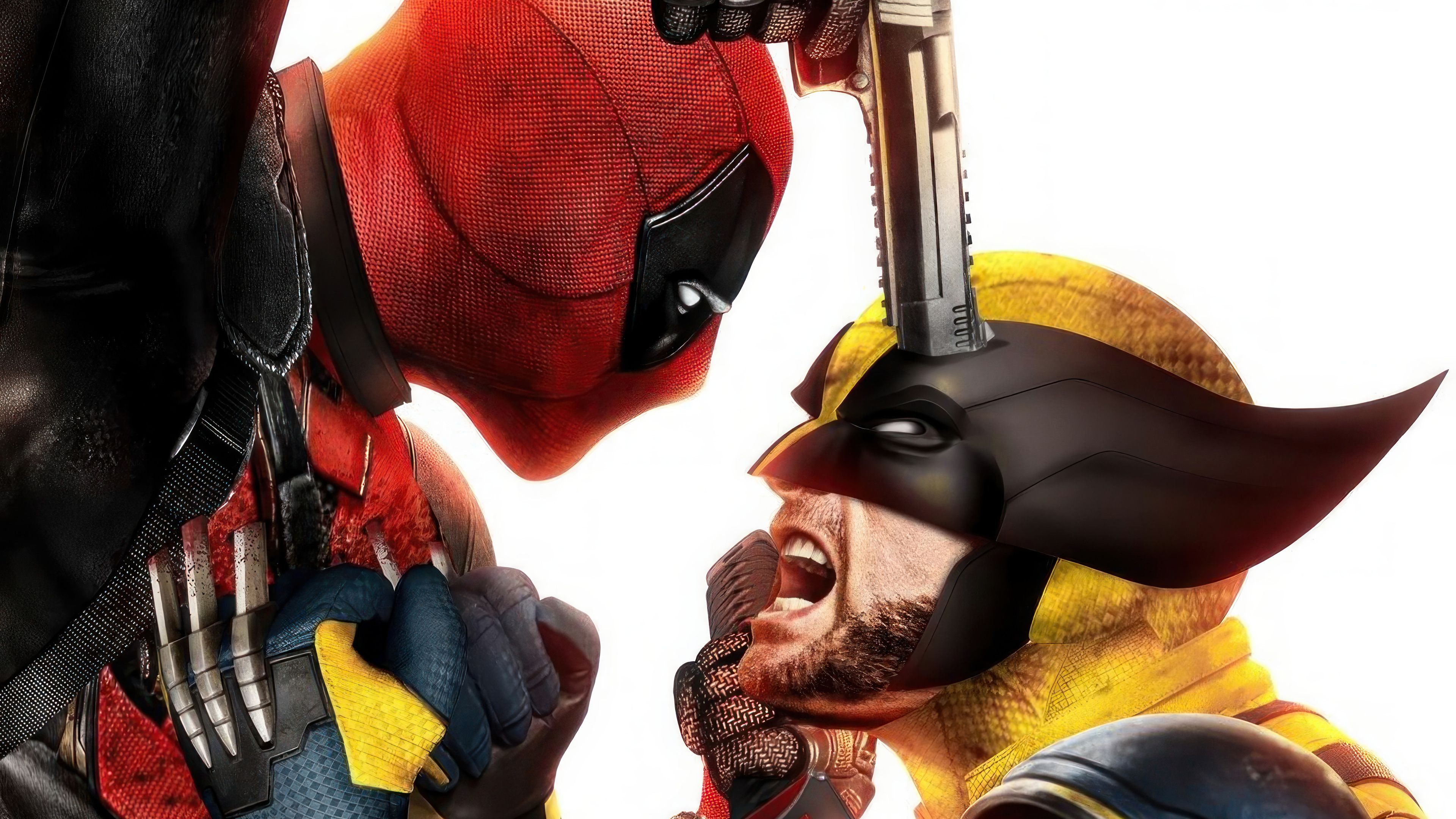3840x2160 Deadpool vs. Wolverine (Deadpool and Wolverine) Movie Wallpaper 4K HD PC c