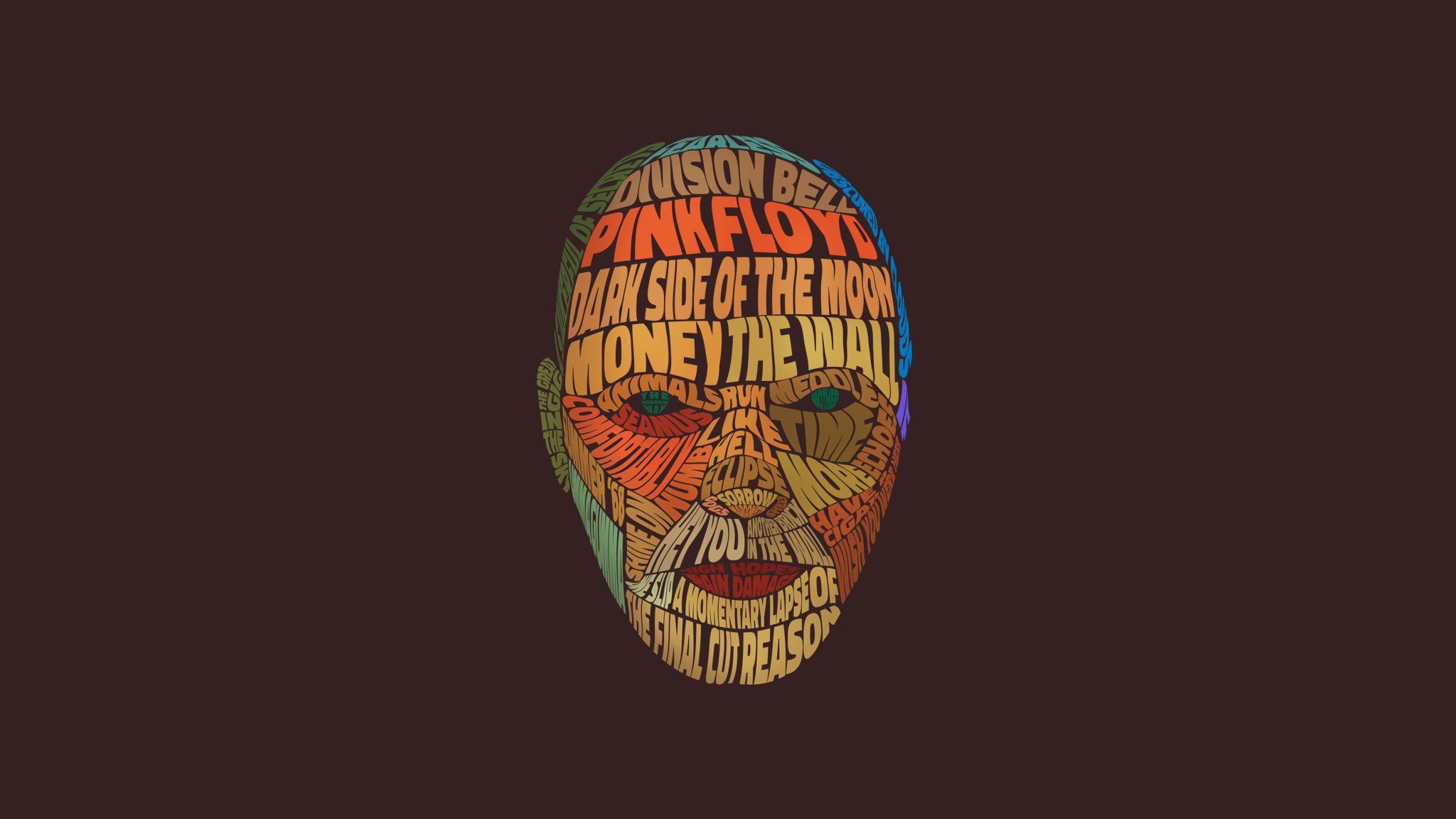 2048x1152 David Gilmour typographic portrait I did