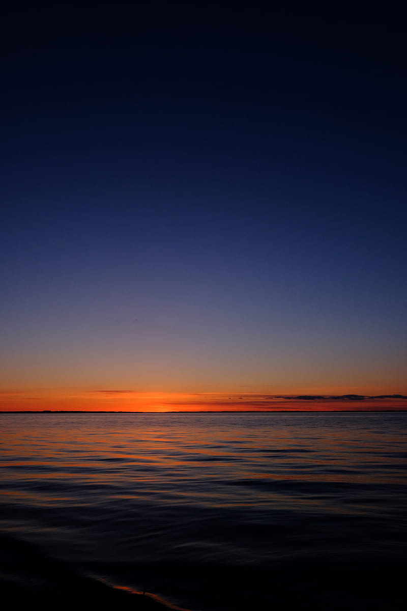 800x1200 Sunset, horizon, sea, night, sky, HD phone wallpaper