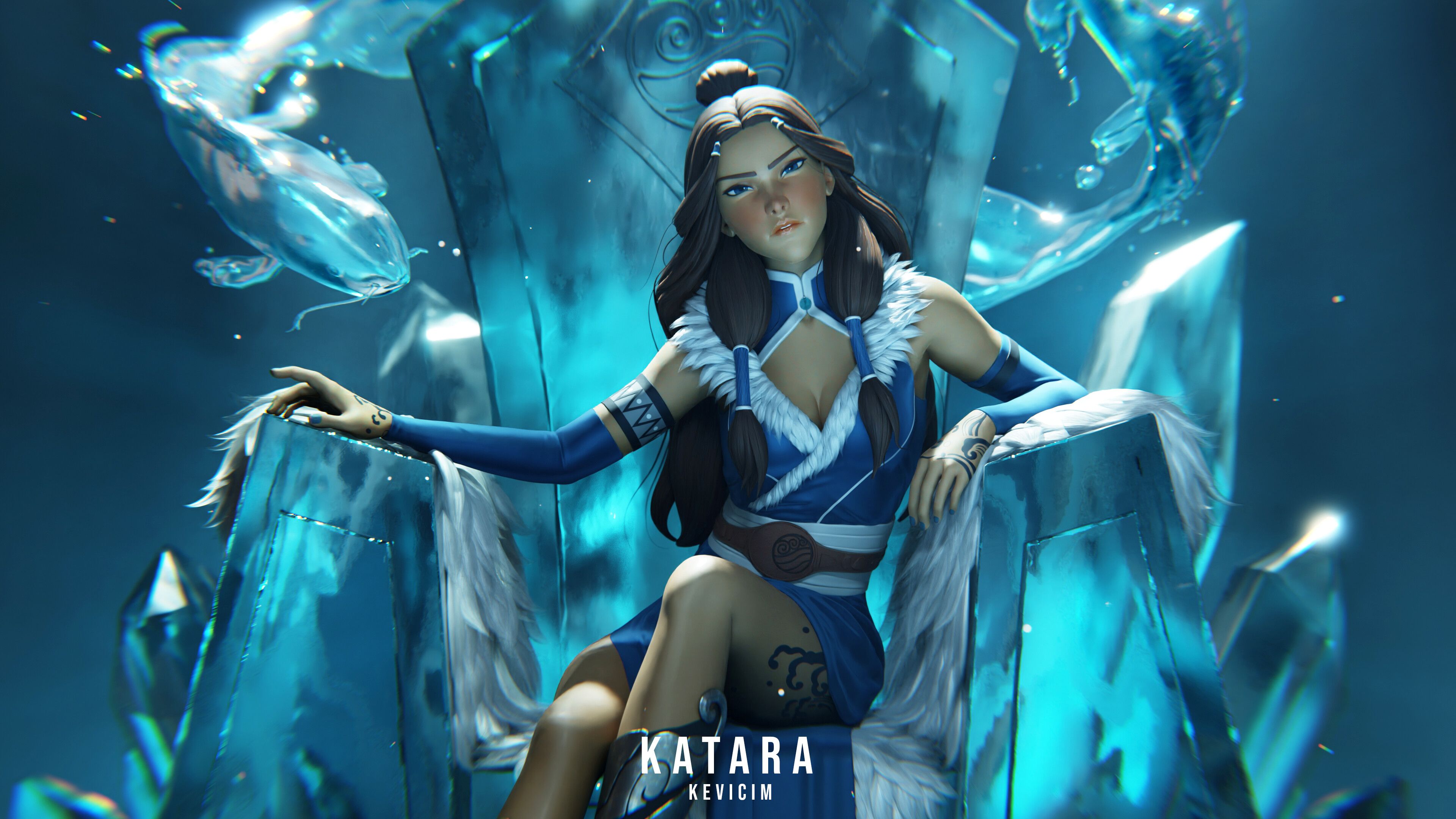 3840x2160 Water Tribe Chief Katara Projects Artists Community