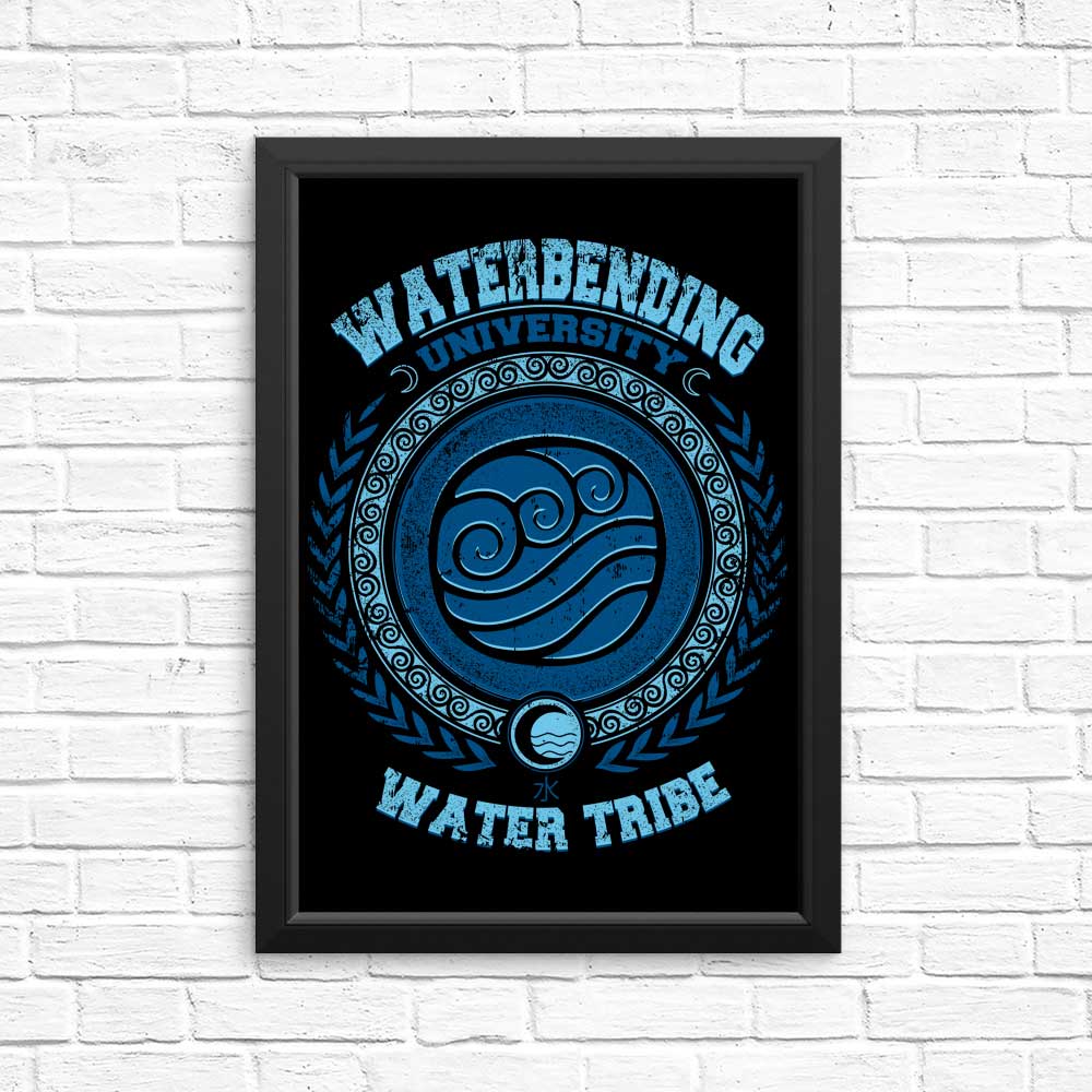 1000x1000 Waterbending University & Prints Print / Black / 13 x 19