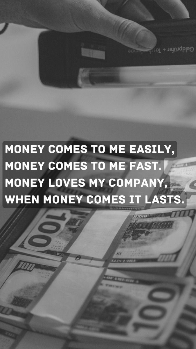 675x1200 Money Affirmation HD wallpaper for iPhone & Android