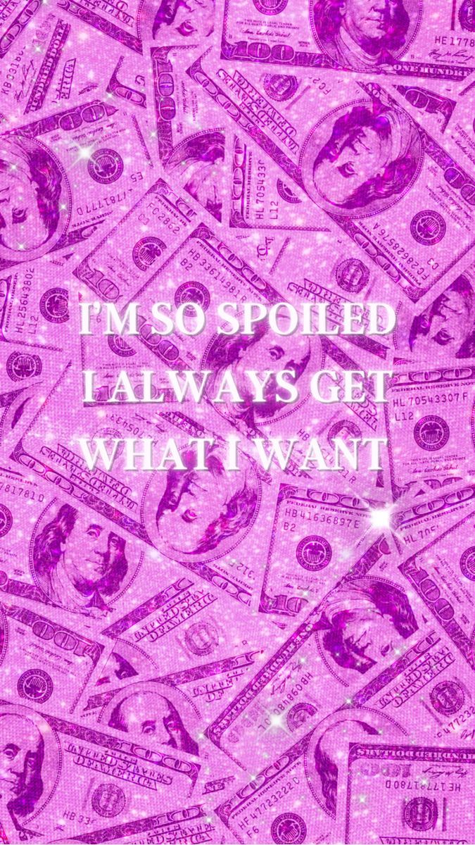 675x1200 Money affirmation wallpaper • pink glitter aesthetic cash money
