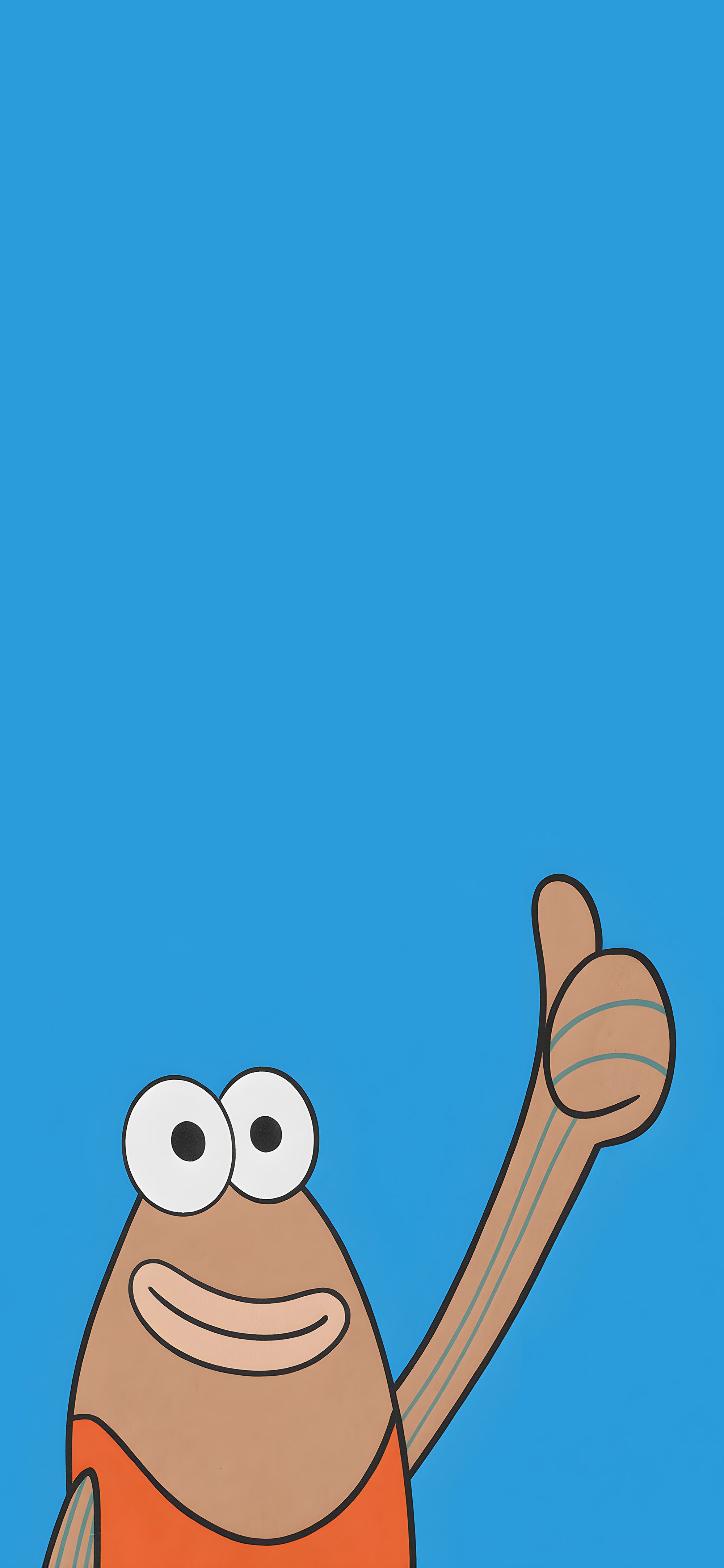 2000x4329 The Fish SpongeBob Thumbs Up Phone Wallpaper