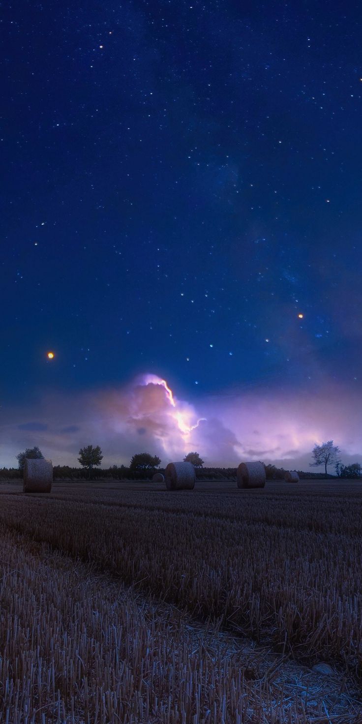 736x1472 Farm, harvest, landscape, roles, night, 1080x2160 wallpaper