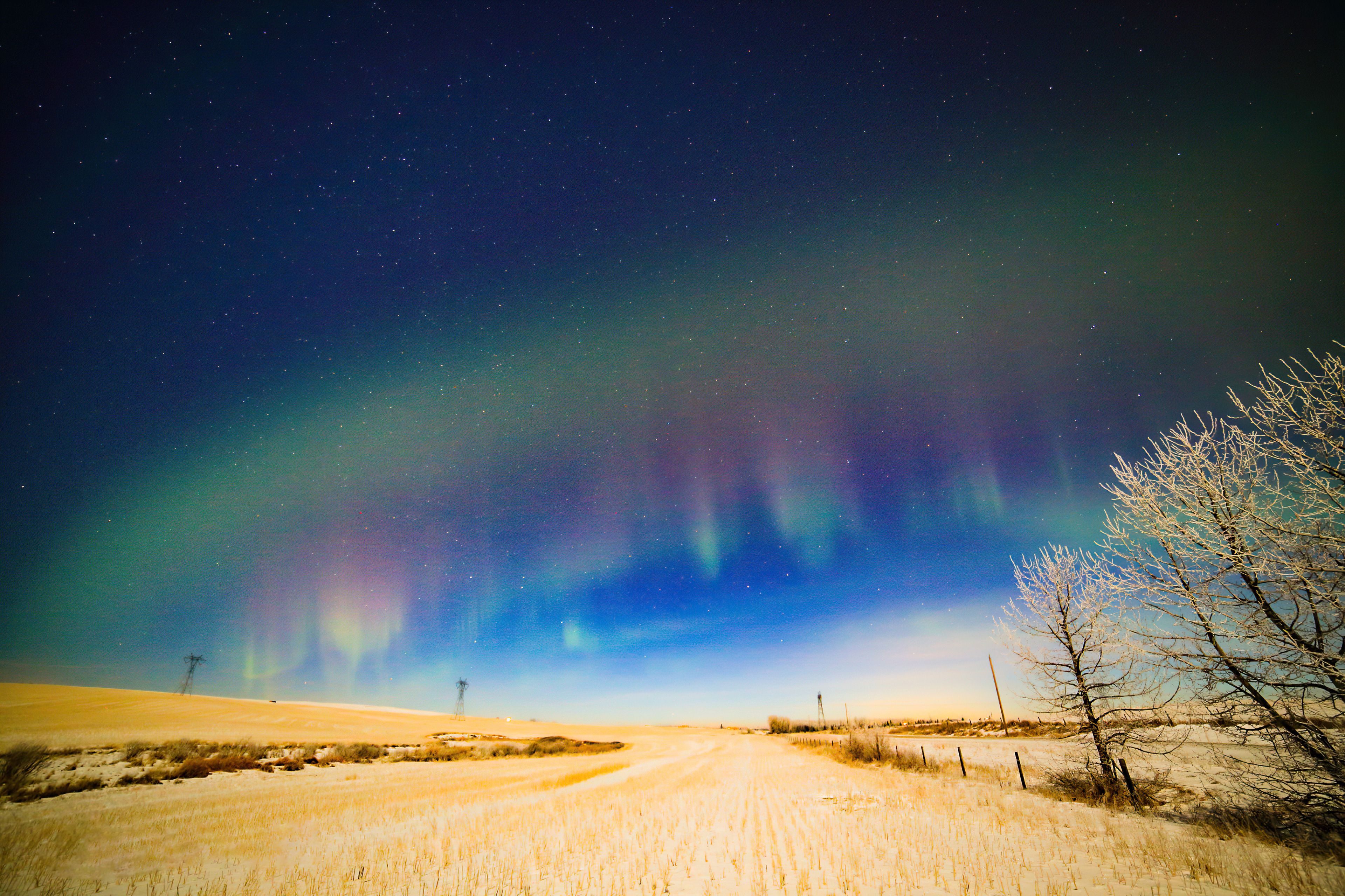 3840x2560 Alberta Farm Night Sky Wallpaper, HD Nature Wallpaper, 4k Wallpaper, Image, Background, Photos and Picture