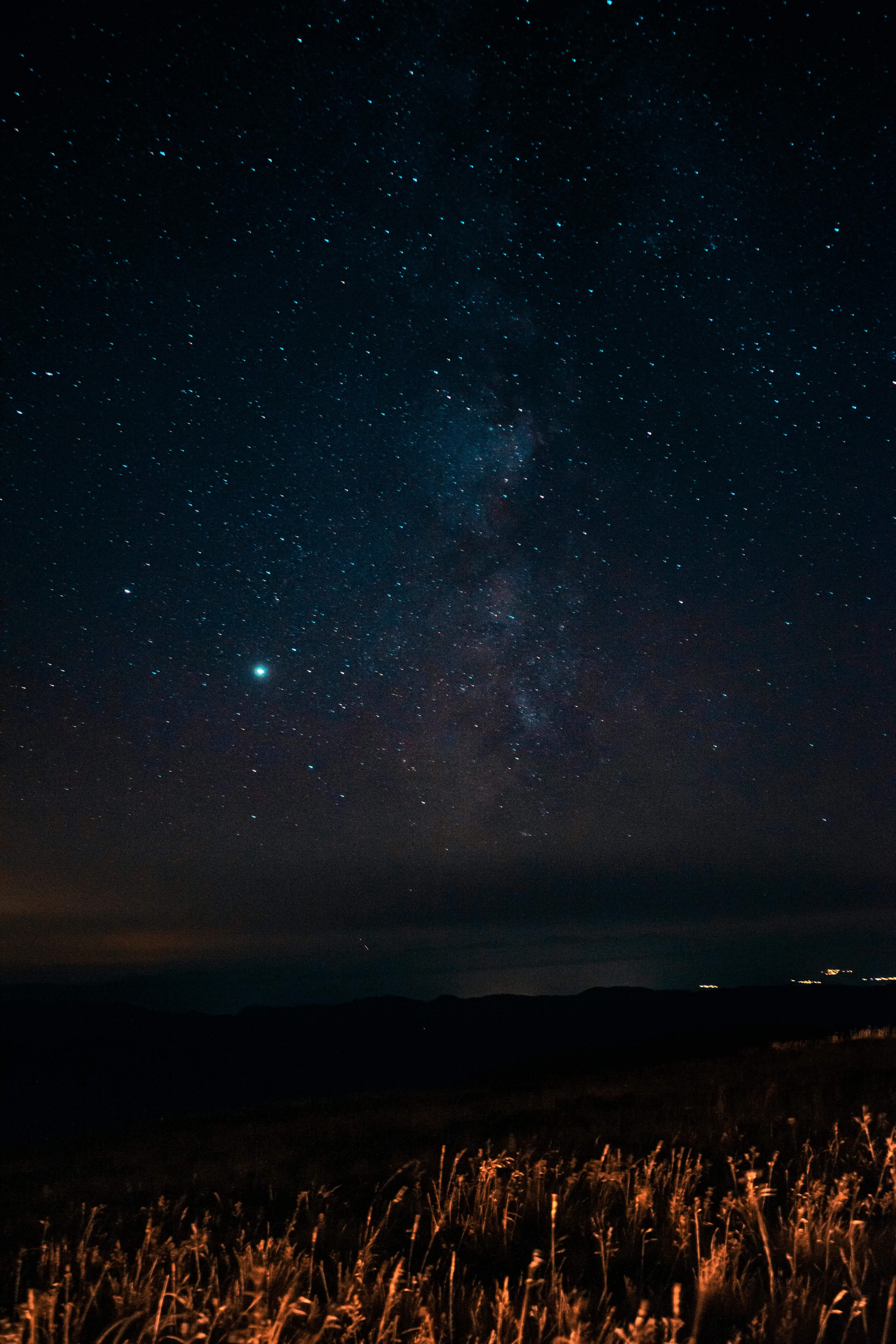 4000x6000 Starry Night Sky above Field · Free