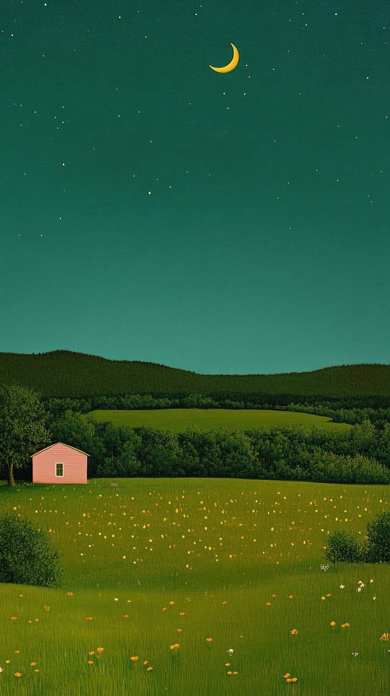 800x1427 Night Farm Image Wallpaper