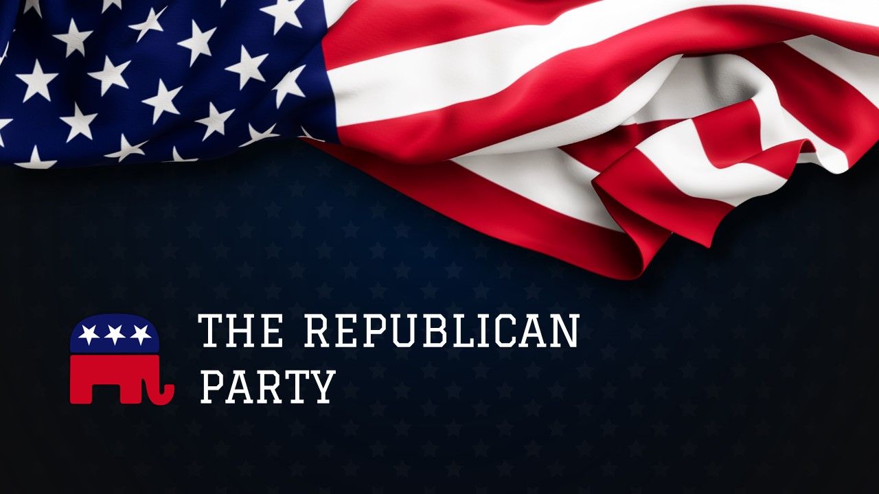 1280x720 Republican Party Template for PowerPoint And Google Slides
