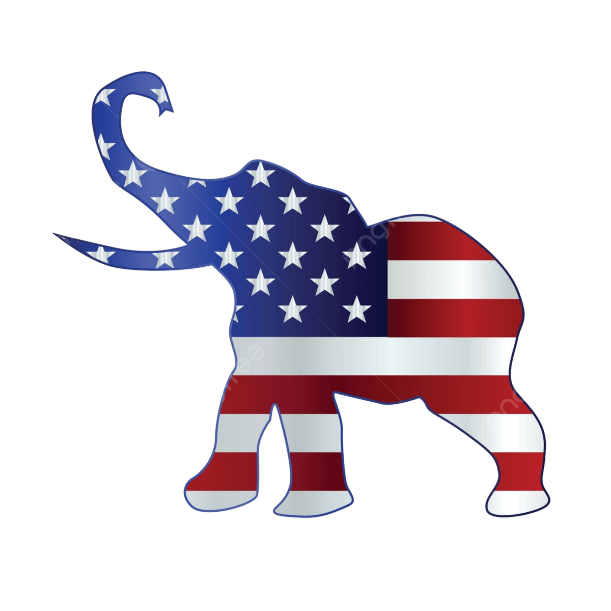 1200x1200 Republican Elephant Flag Usa Party Elctrion Vector, Usa, Party, Elctrion Illustration Background And Wallpaper For Free Download
