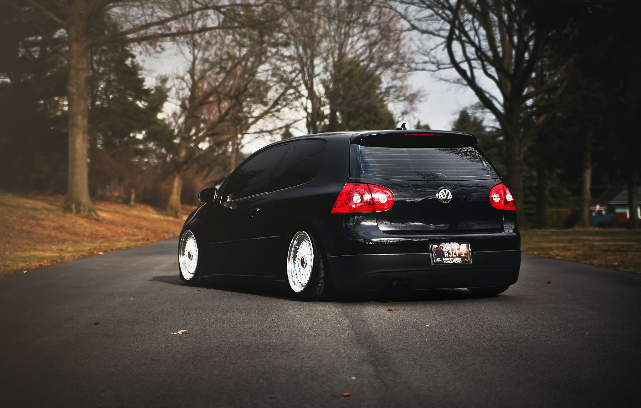 2048x1303 Wallpaper black, Volkswagen, black, Golf, golf, GTI, stance for mobile and desktop, section volkswagen, resolution 2048x1303