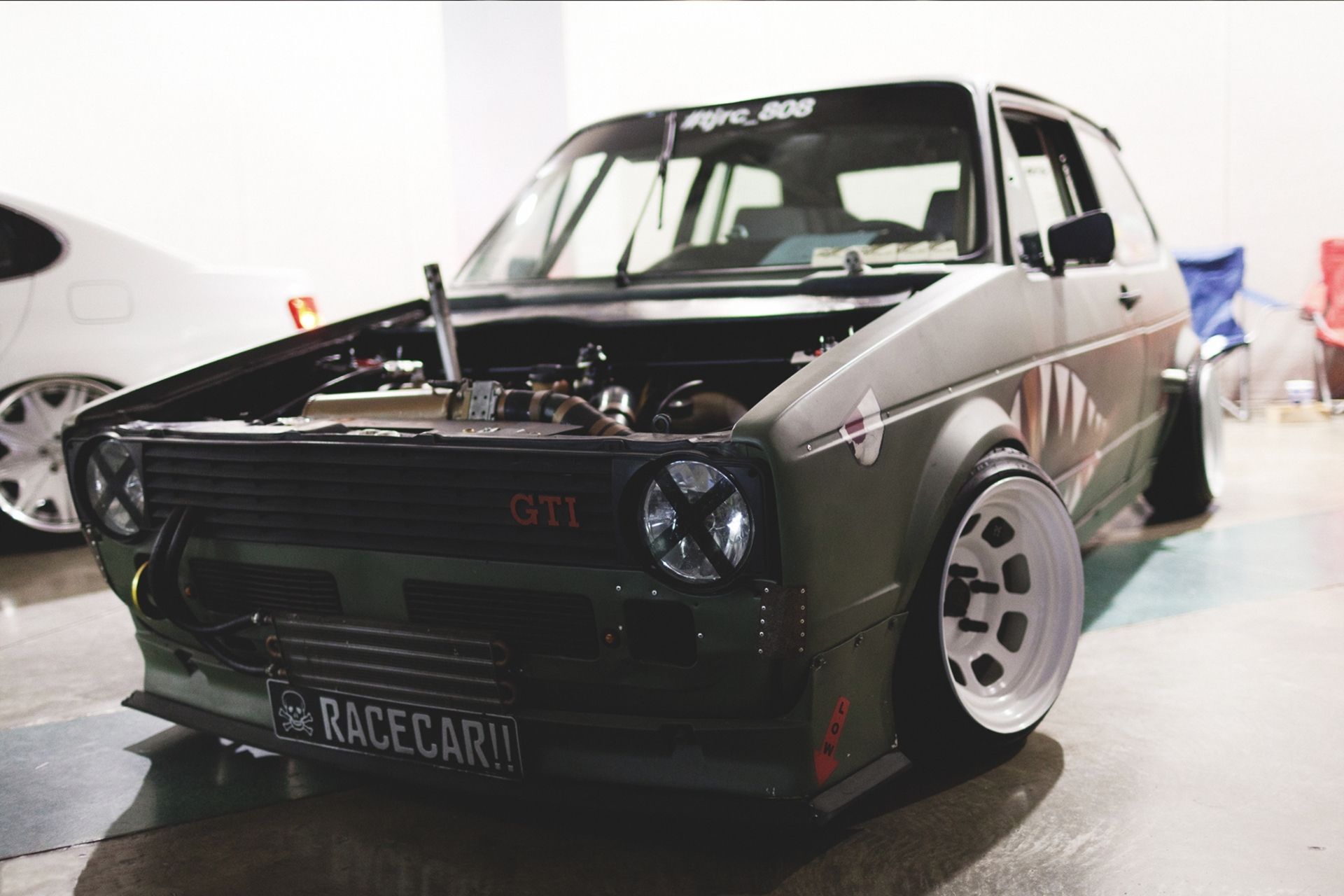 1920x1280 Wallpaper green, Volkswagen, before, golf, rabbit, GTI, stance, Mk1 for mobile and desktop, section volkswagen, resolution 1920x1280