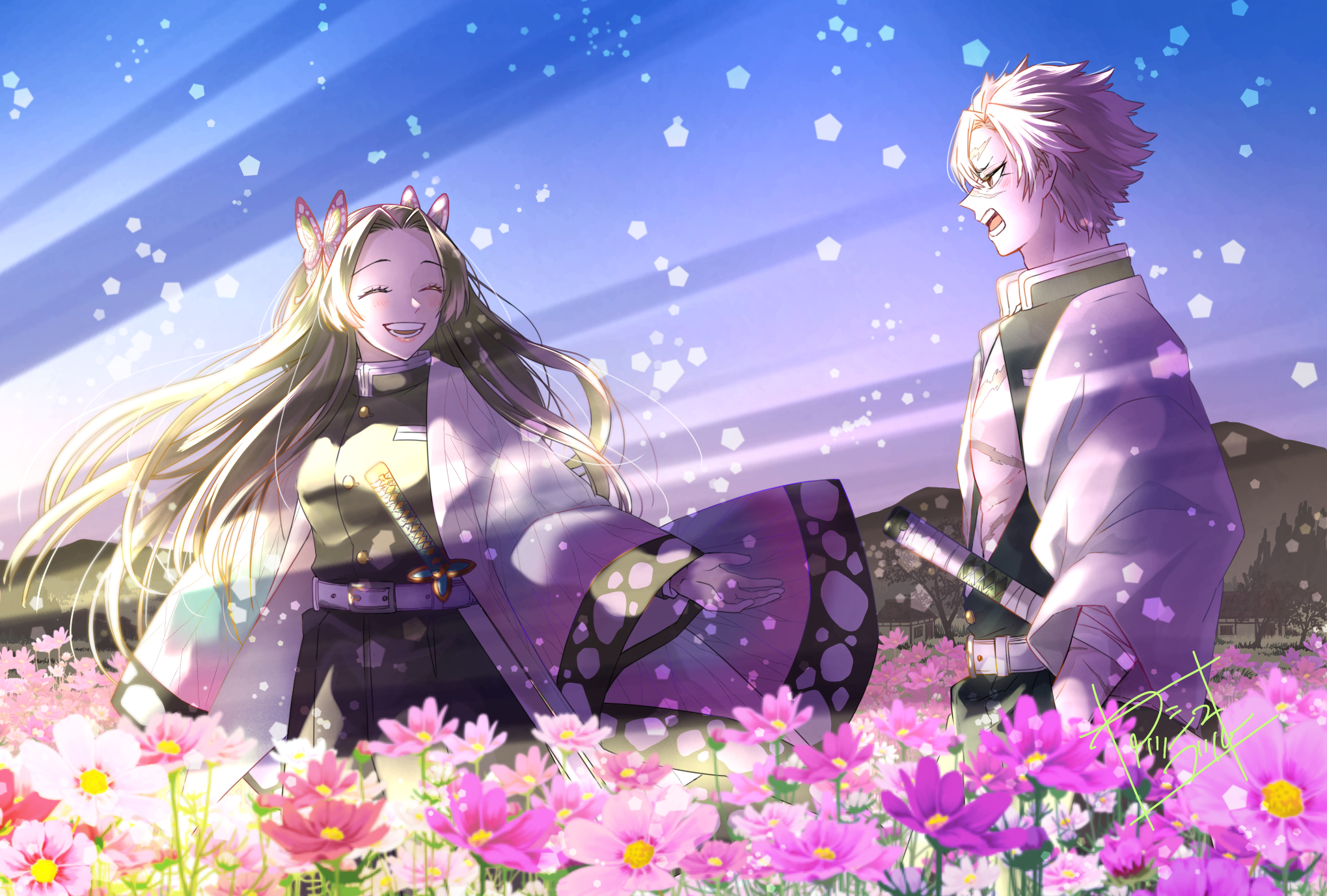 2039x1377 Demon Slayer Kimetsu No Yaiba HD Love Art Wallpaper, HD Anime 4K Wallpaper, Image and Background