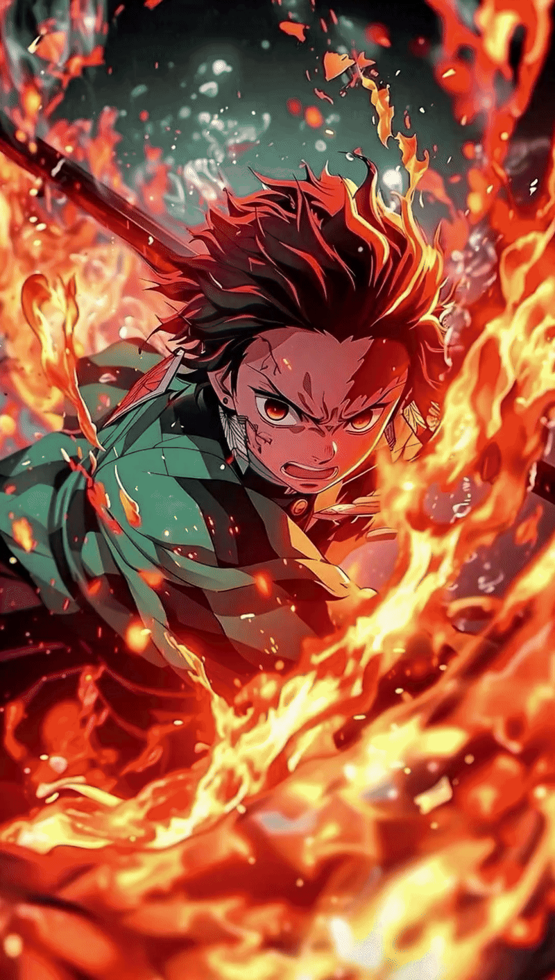 800x1412 Tanjiro Demon Slayer Live Wallpaper