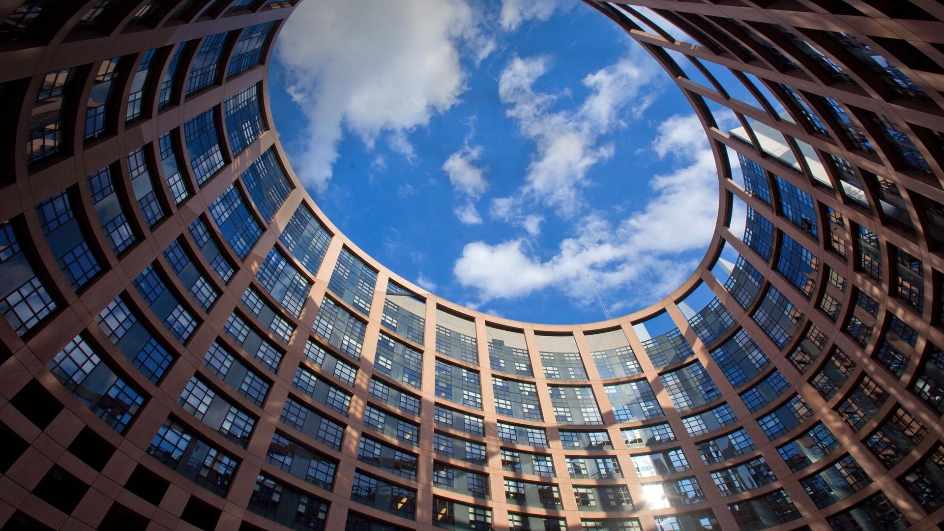 1920x1080 Wallpaper France, building, Strasbourg, The European Parliament for mobile and desktop, section интерьер, resolution 1920x1080
