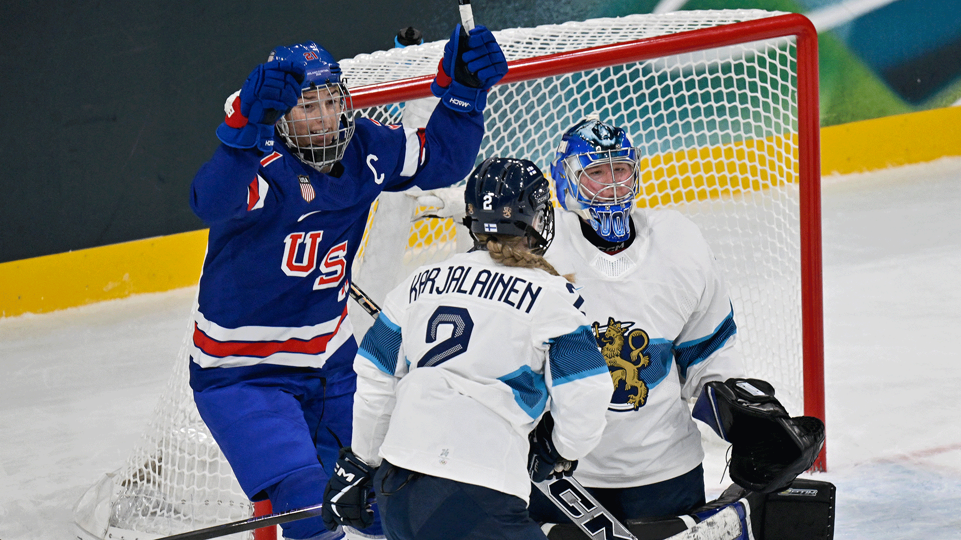 1920x1080 Hilary Knight ties U.S. Olympic goals record in Finland shutout