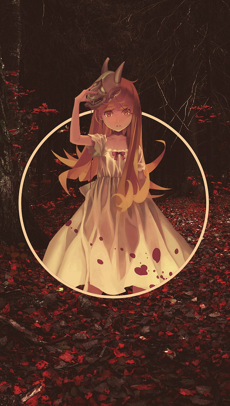 800x1409 Anime, anime girls, -in-, Monogatari Series, Oshino Shinobu, HD phone wallpaper
