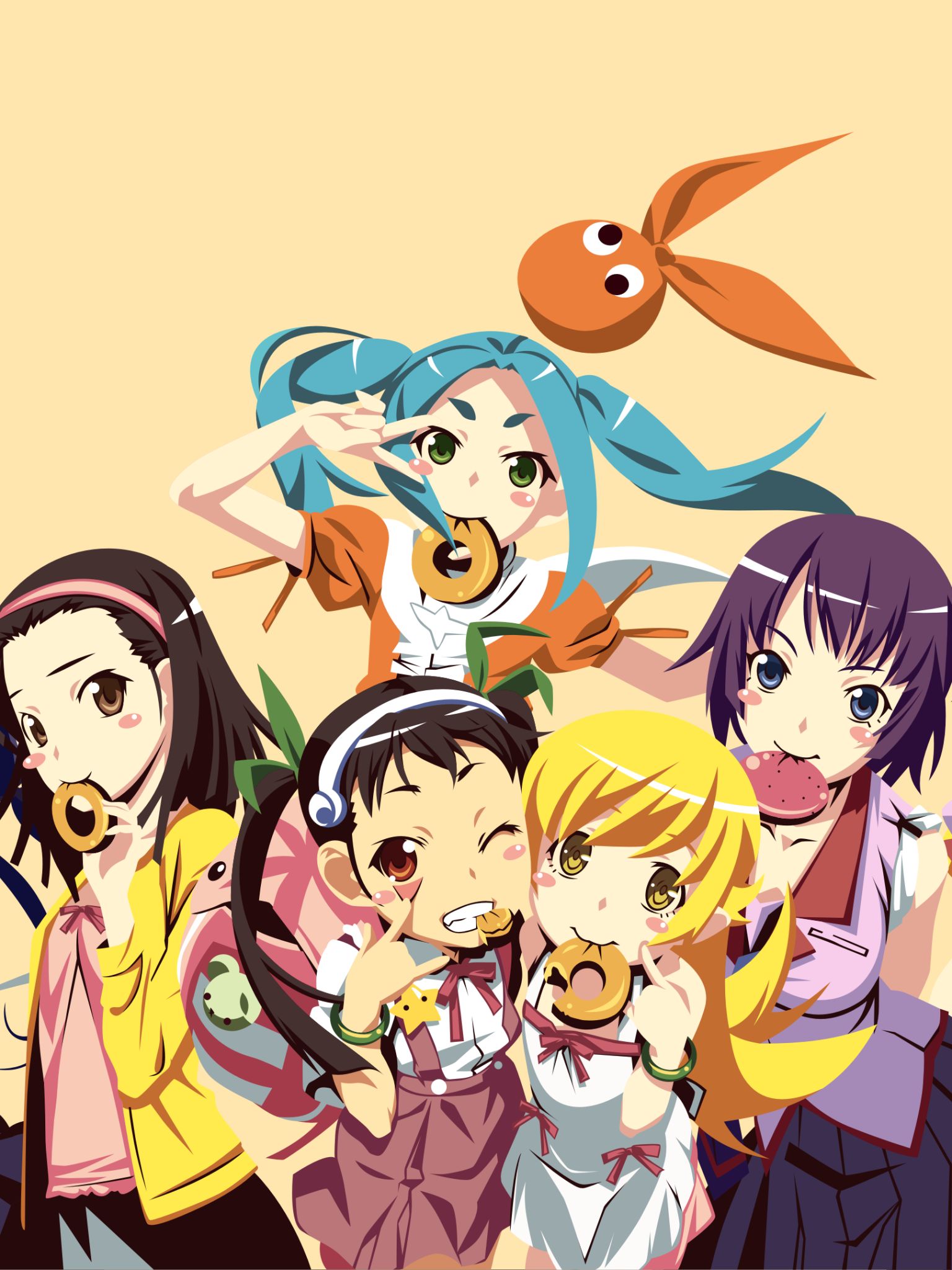1536x2048 Phone wallpaper: Anime, Monogatari (Series), Mayoi Hachikuji, Tsukihi Araragi, Karen Araragi, Vector, Tsubasa Hanekawa, Yotsugi Ononoki, Owarimonogatari, Suruga Kanbaru, Nadeko Sengoku, Shinobu Oshino, Hitagi Senjōgahara 1345953