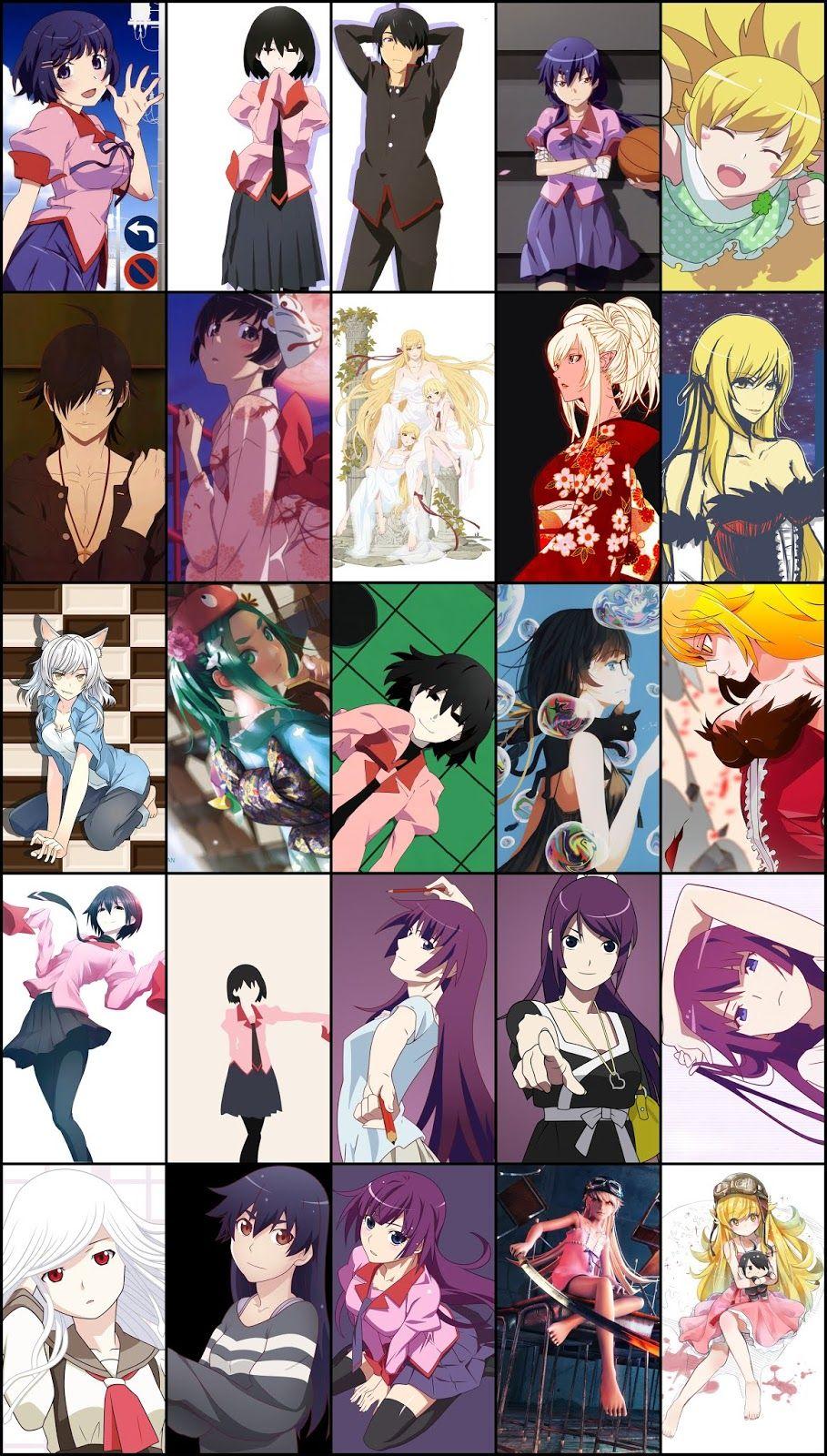 909x1600 Monogatari Mobile Wallpaper