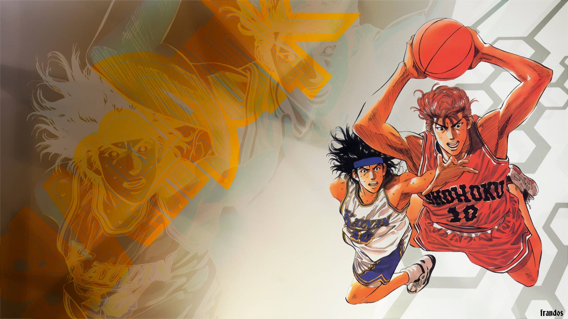 1920x1080 Download Slam Dunk Sakuragi And Kiyota Wallpaper