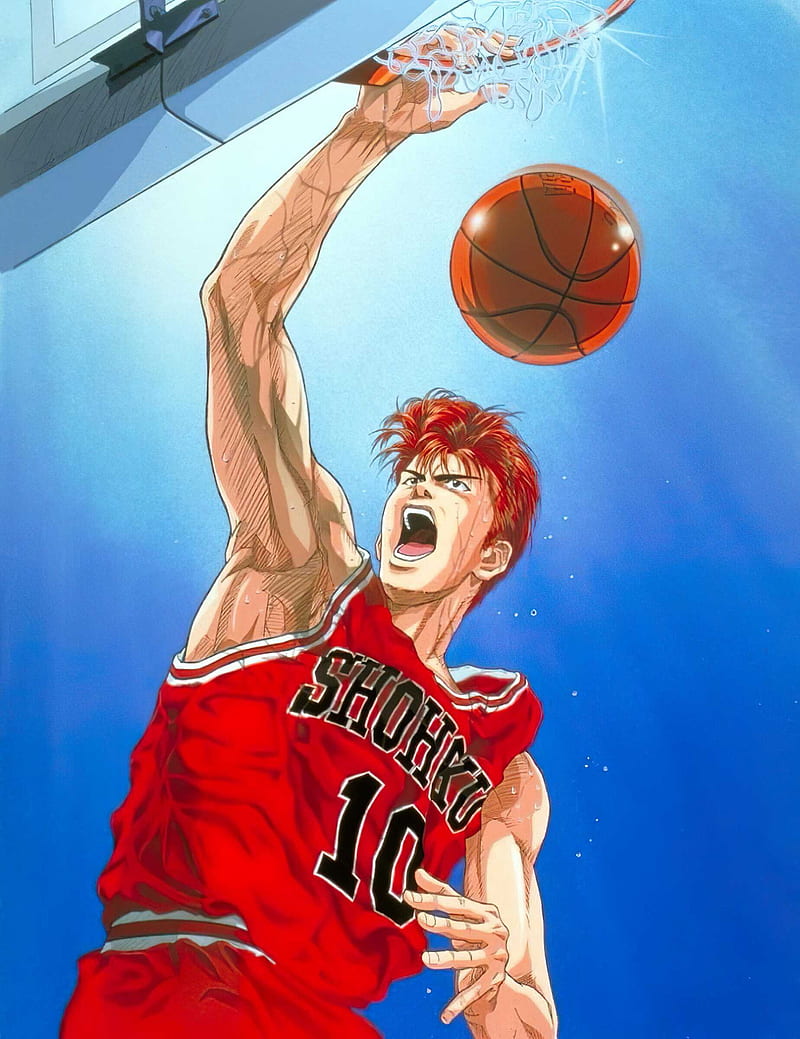 800x1039 Sakuragi, animejap, basket, hanamichi sakuragi, shohoku, slam dunk, takeiko inoue, HD phone wallpaper