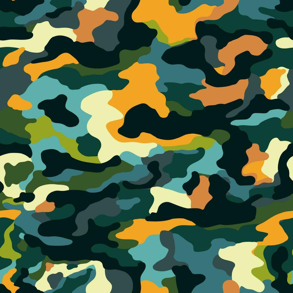 980x980 Texture military camouflage repeats seamless Vector Pattern For fabric, background, wallpaper and others