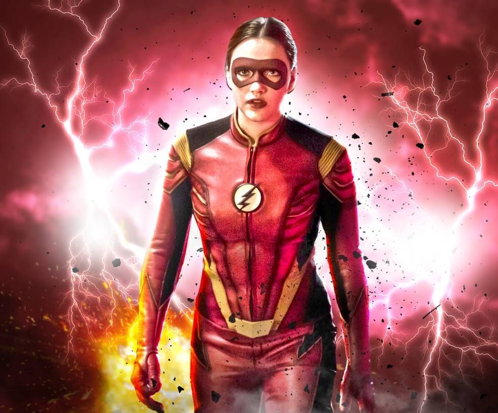 981x815 Orange dc characters. Flash suit design female, Scarlet speedster, Flash dc