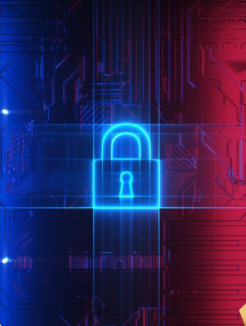 800x1060 Data Digital Technology Electronic Lock Security Blue Background Background. PSD Free Download