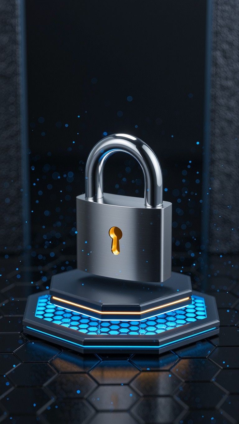 768x1360 Free Floating Security Lock Image, Padlock, Floating