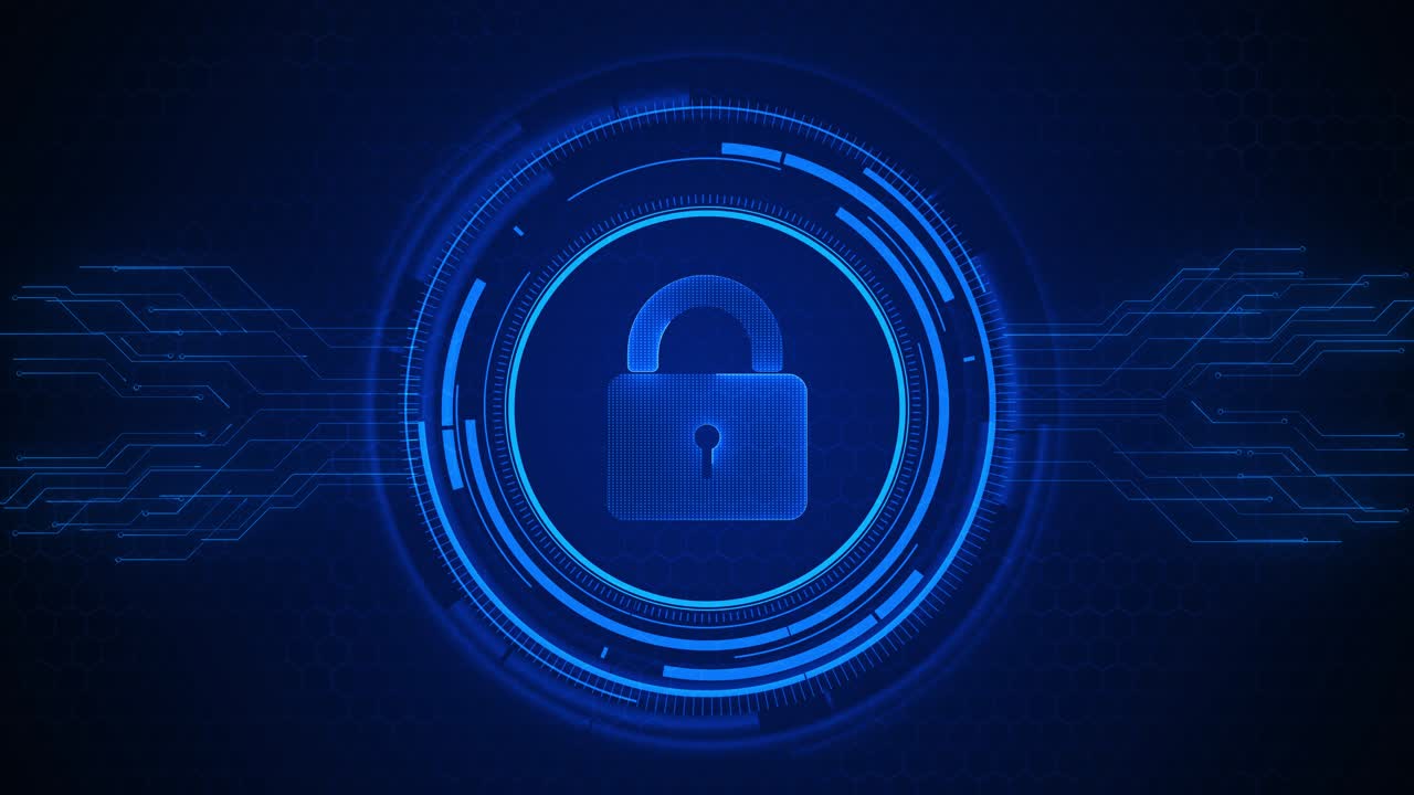 1280x720 Abstract secure technology background