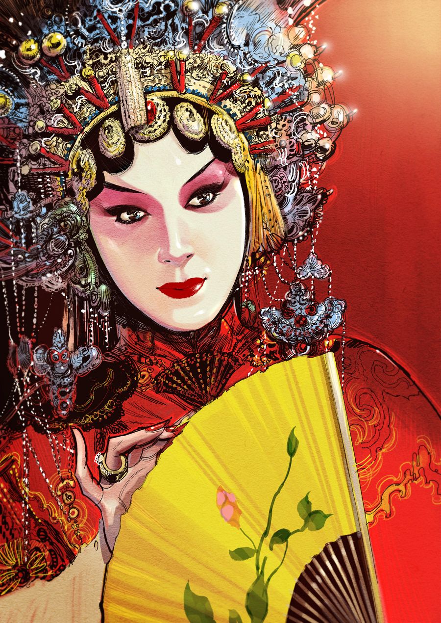 900x1270 Farewell My Concubine, 覇王別姬' illust - Behance