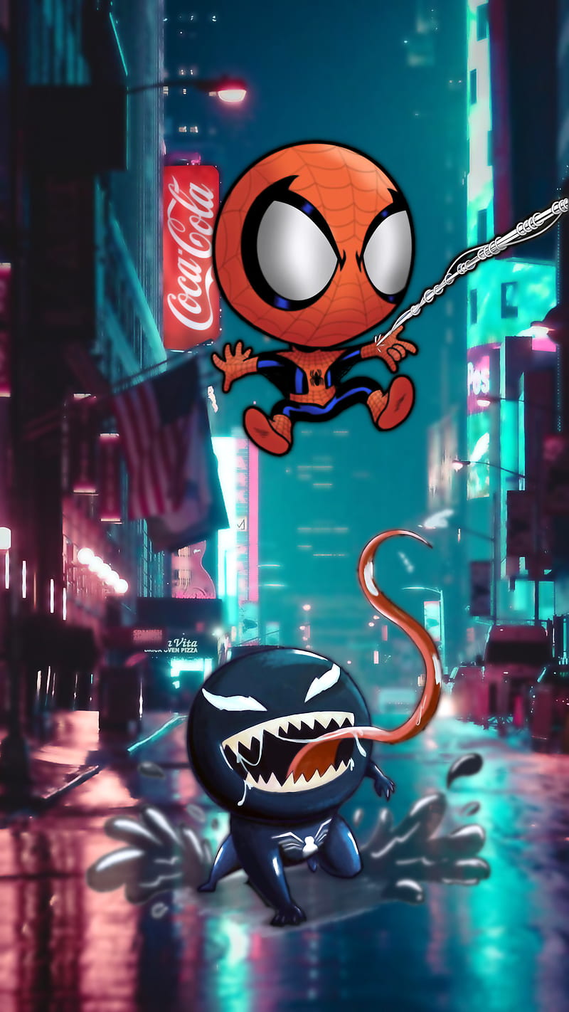 800x1422 Spidermanvenom, spiderman, venom, marvel, HD phone wallpaper