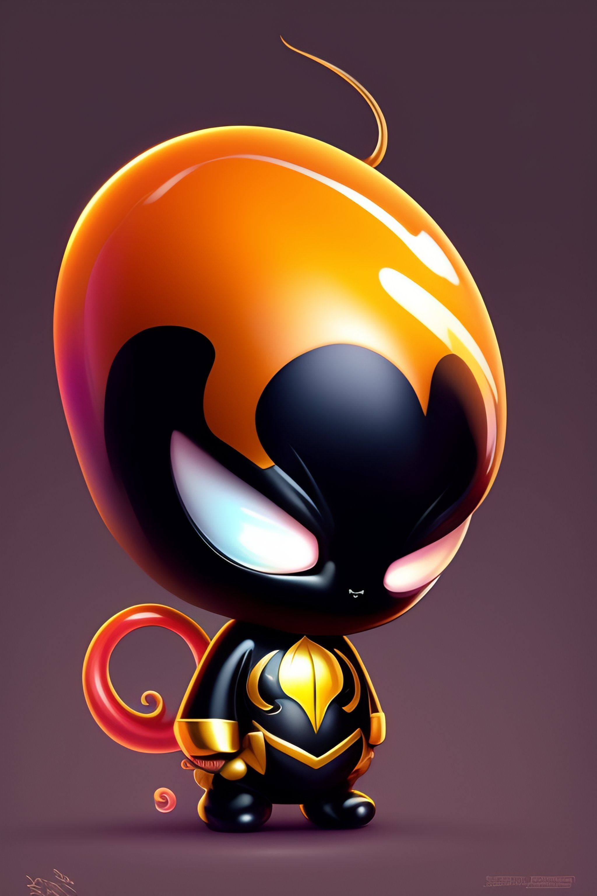 2048x3072 Lexica and adorable cartoon it Venom baby, fantasy, dreamlike, surrealism, super cute, trending on artstation
