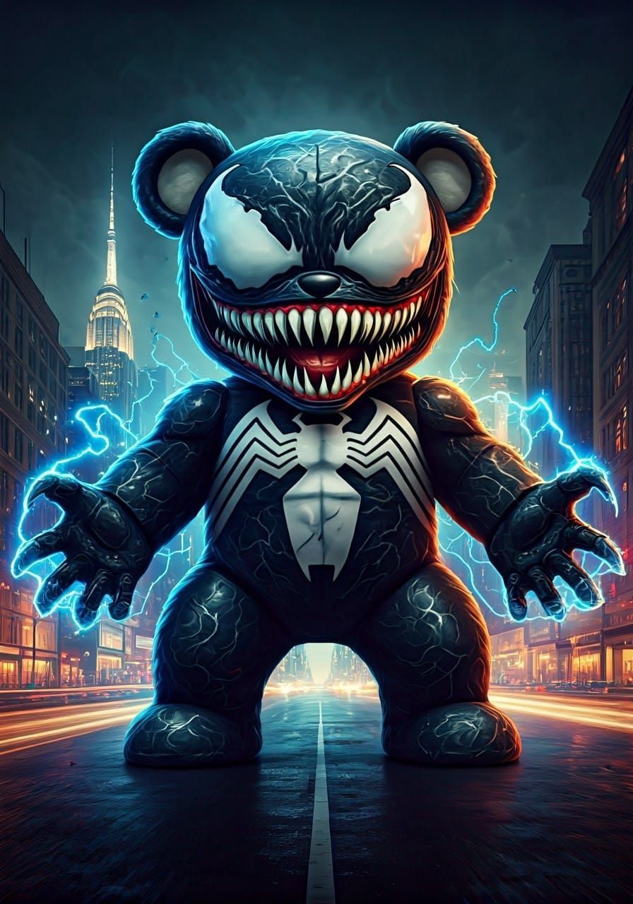 896x1280 Venomteddy Teddy Bear Unleashes Electric Fury in Man