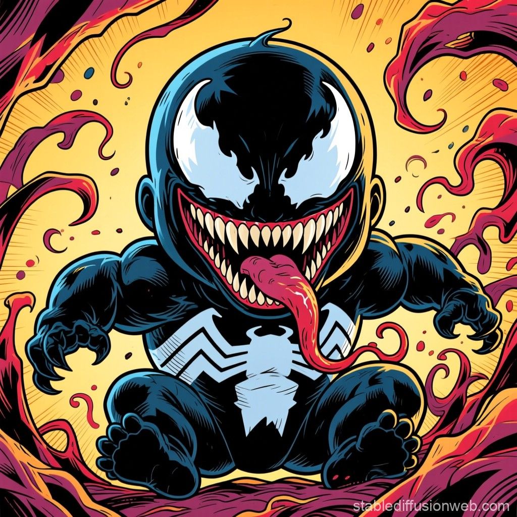 1024x1024 Baby Venom. Stable Diffusion Online