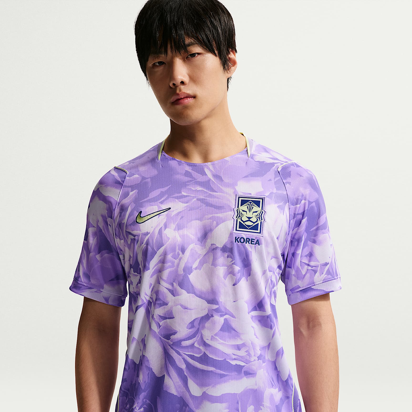 1728x1728 South Korea National Team 2026 Stadium Away Men's Nike Dri FIT Football Shirt Purple Amethyst Tint Global Blue Light Liquid Lime