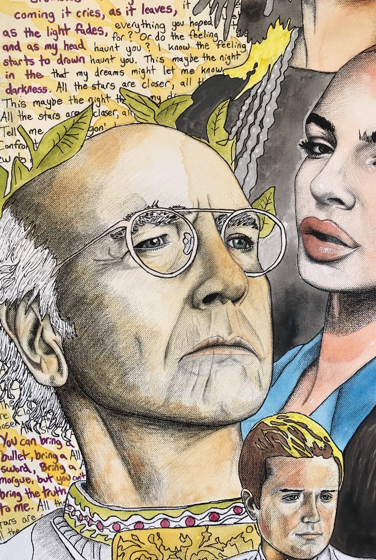 736x1097 Larry David Art