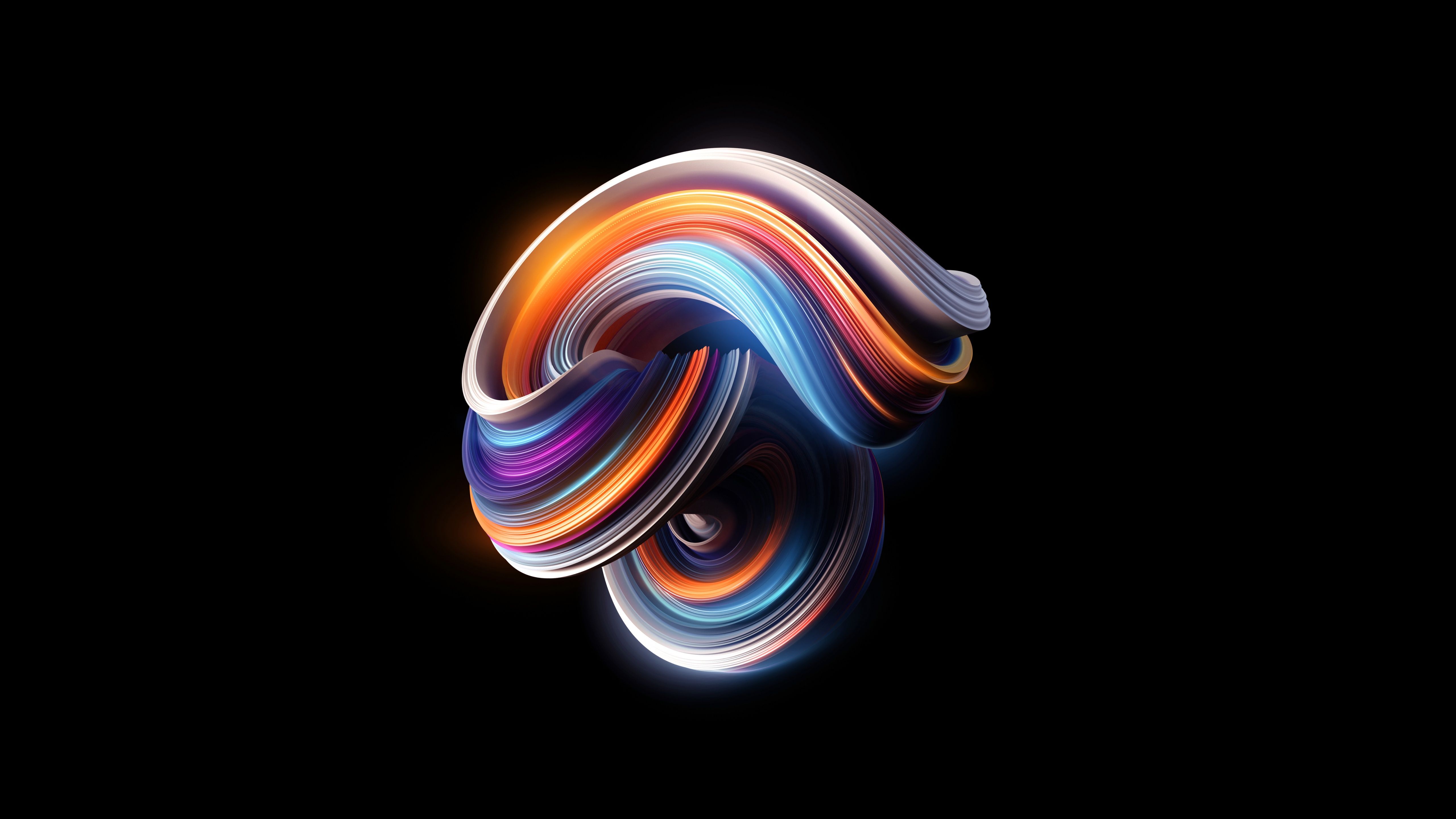 5120x2880 Abstract background Wallpaper 4K, Glow, Black background, AMOLED