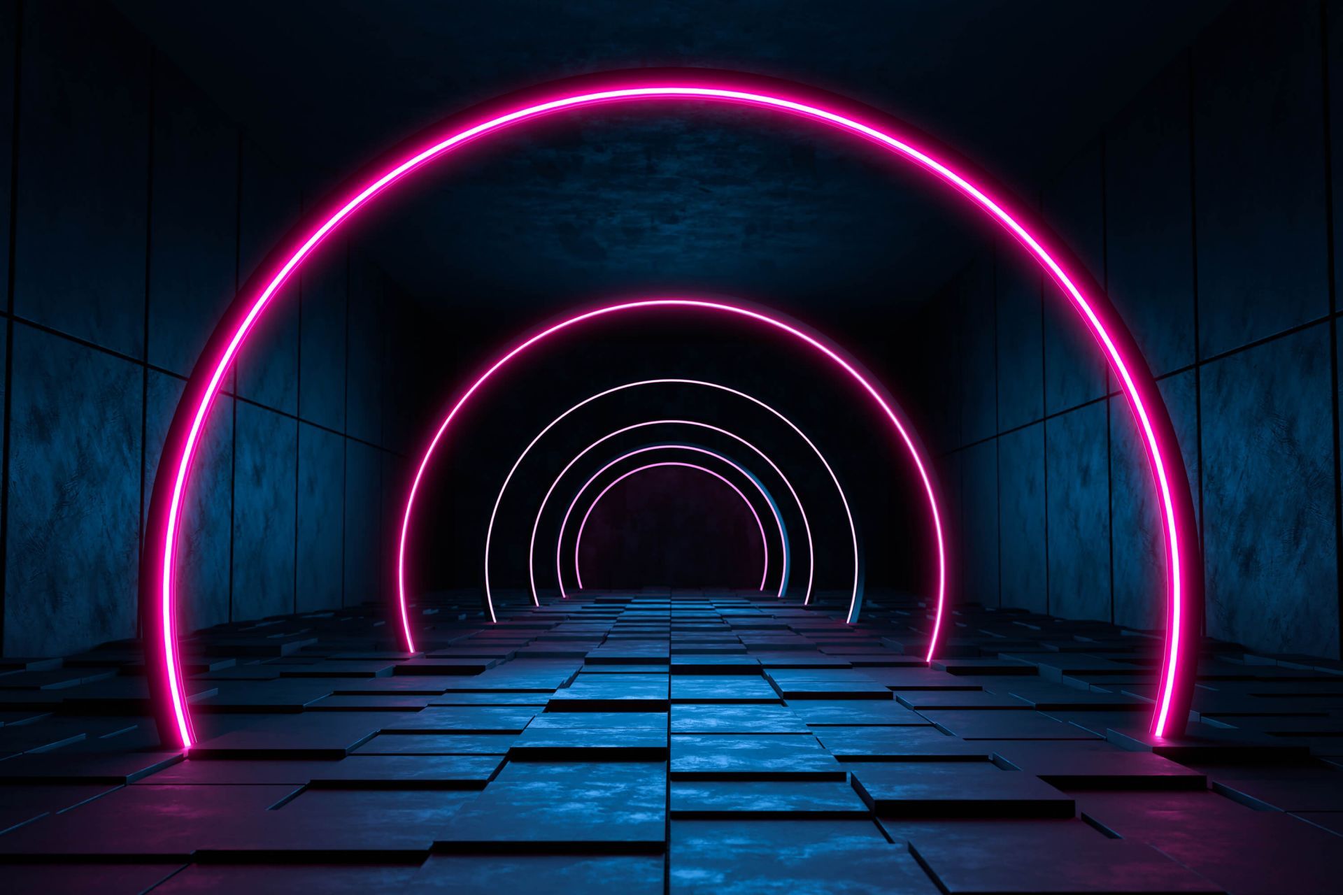 1920x1280 Modern futuristic hallway