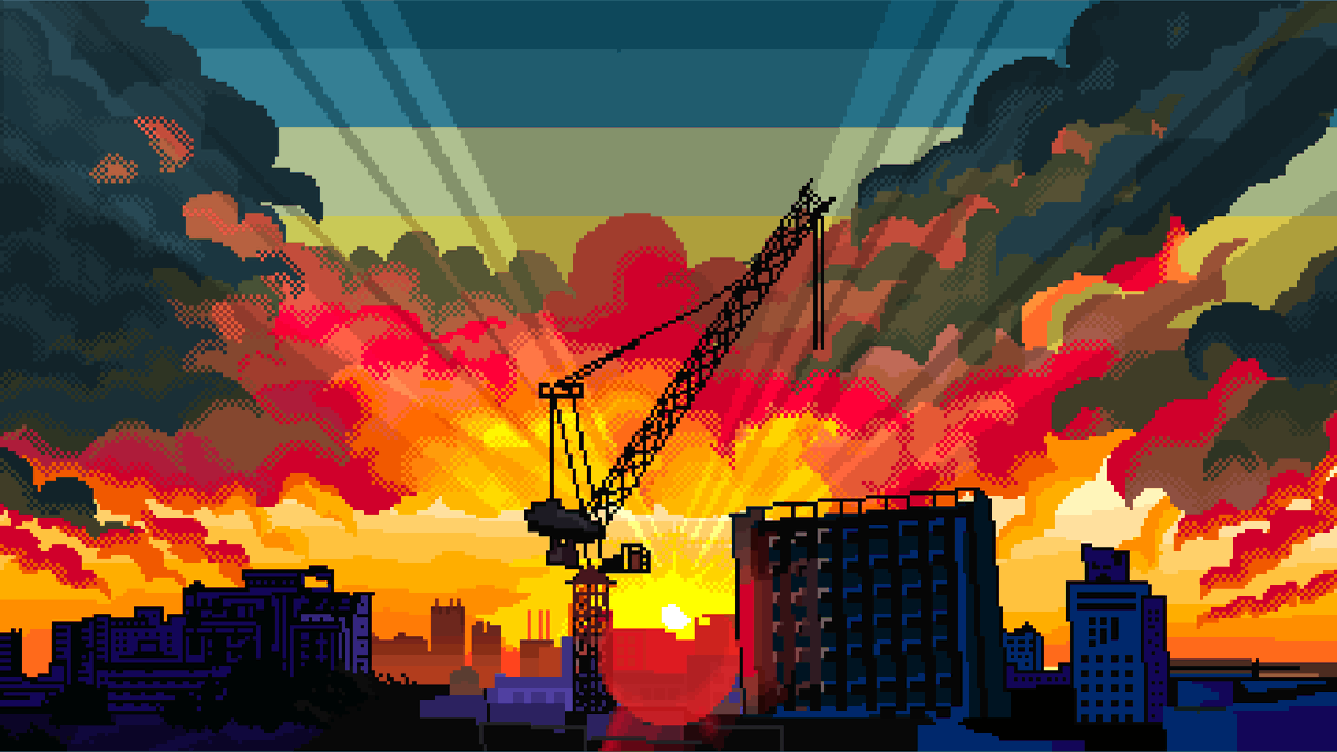 1200x675 what does my sunset pixel art makes you feel?