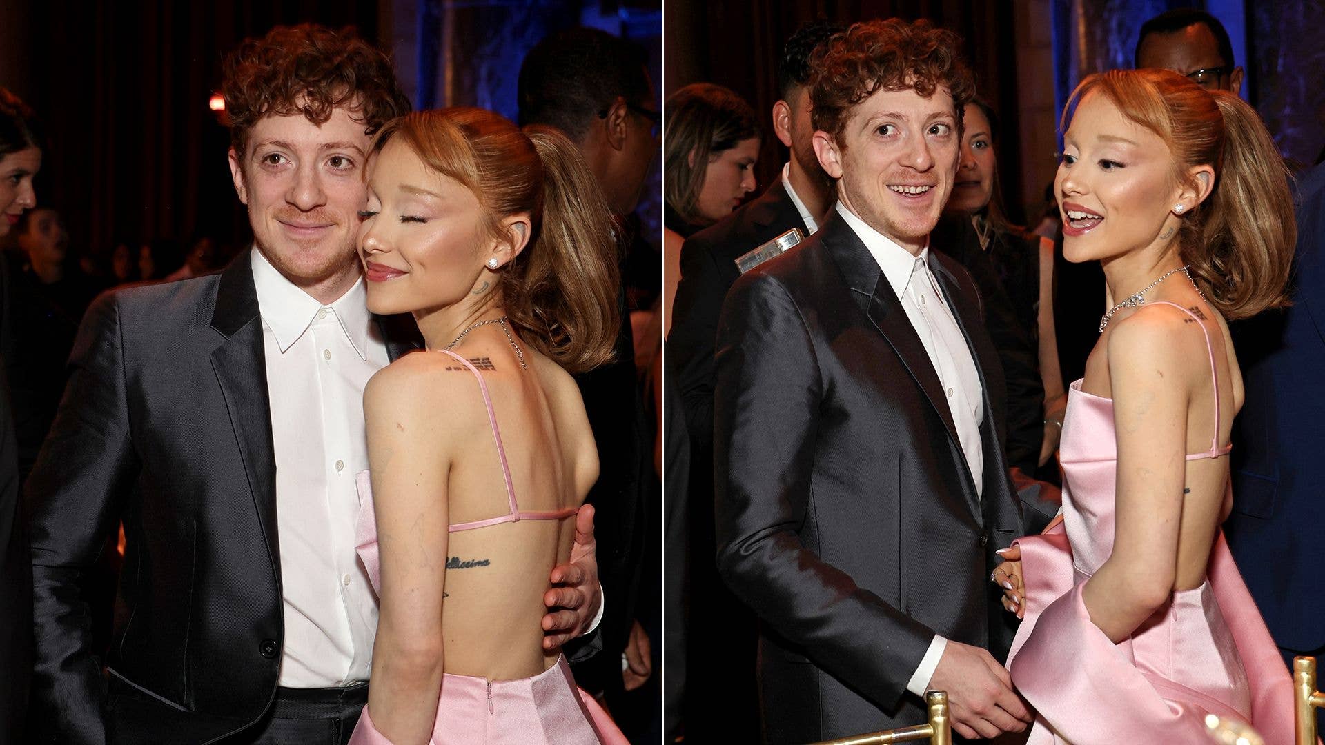 1920x1080 Ariana Grande nails prom night glamour in rare PDA moment with boyfriend Ethan Slater