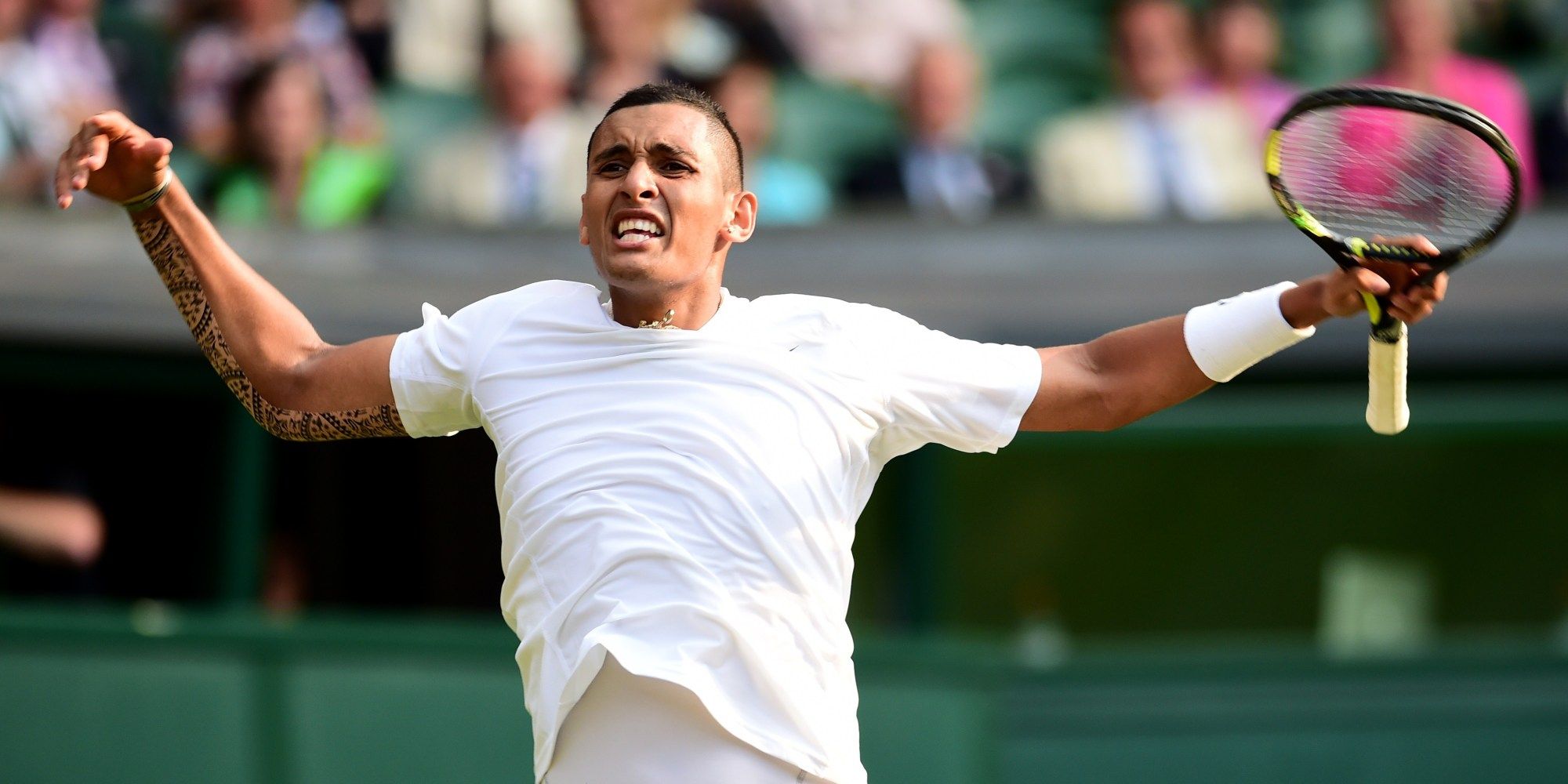 2000x1000 Nick Kyrgios: Tennis Victory Celebration HD Wallpaperx1000